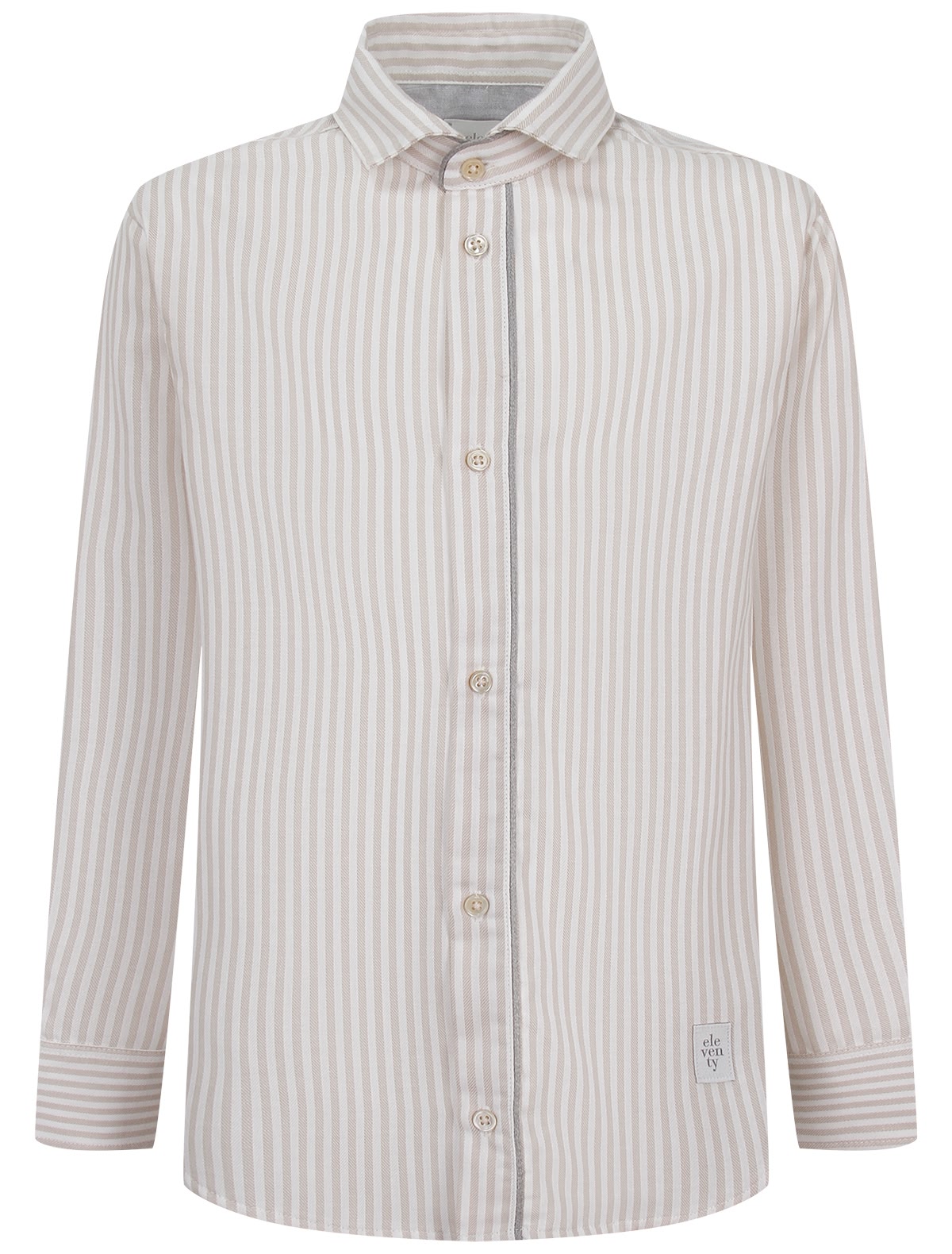 Кремовая рубашка в полоску