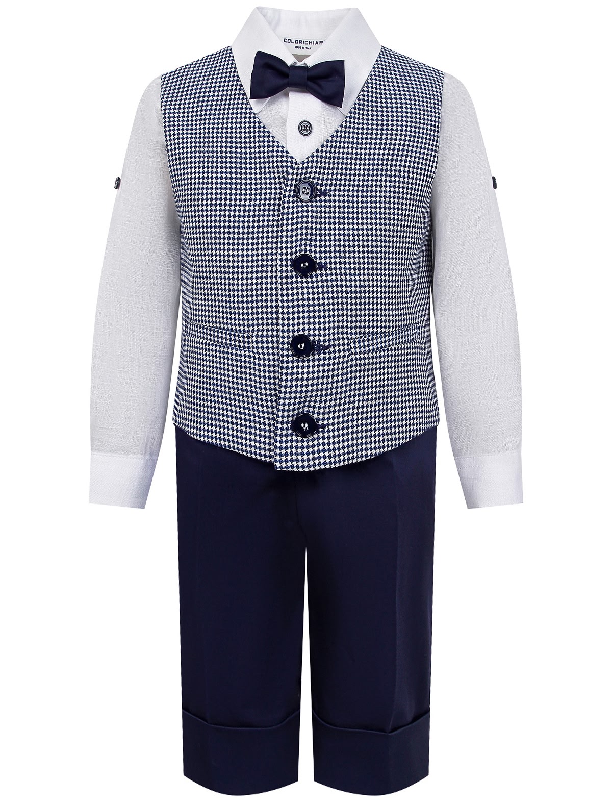 Комплект из 4 шт с жилетом в клетку