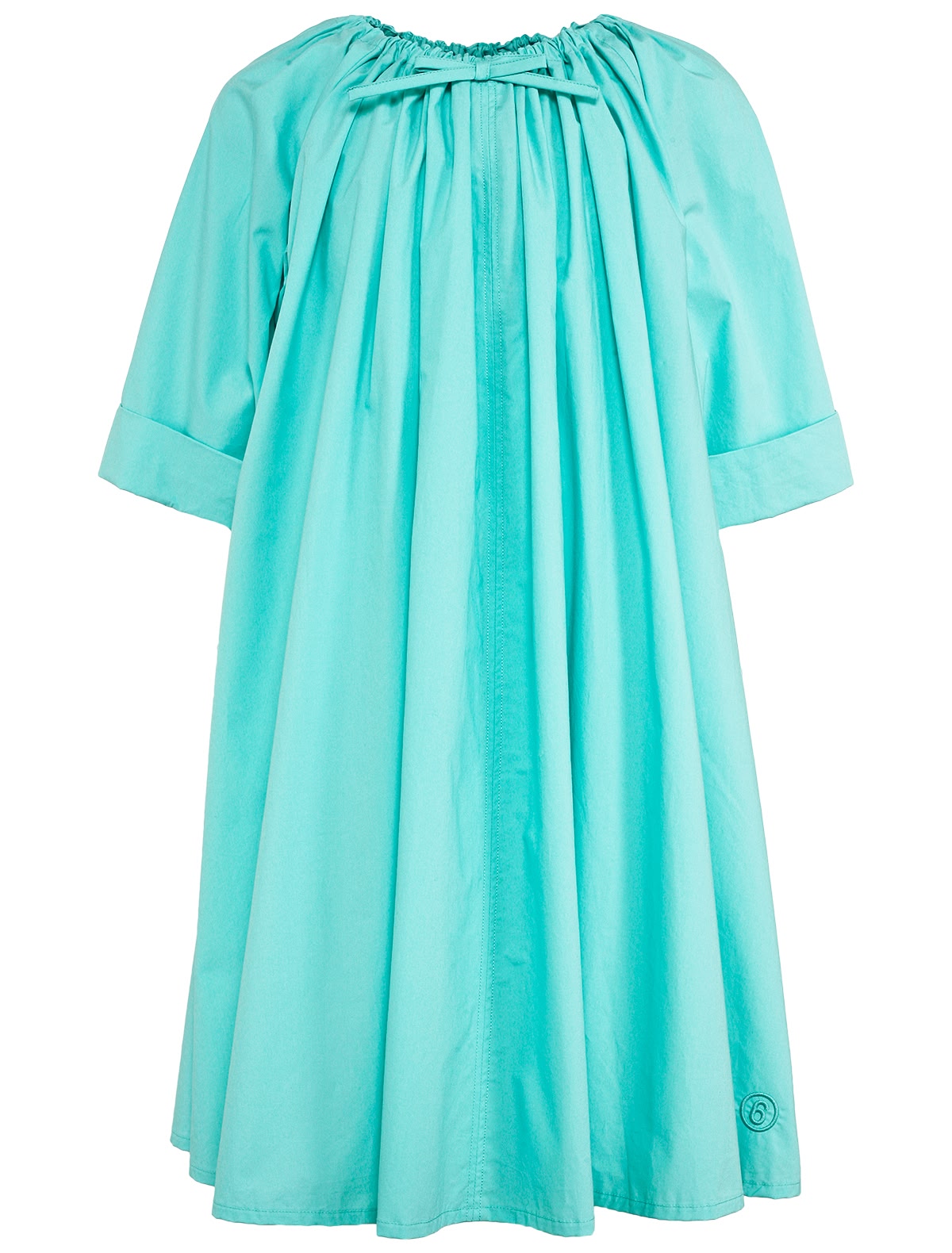 Свободное платье мятного цвета