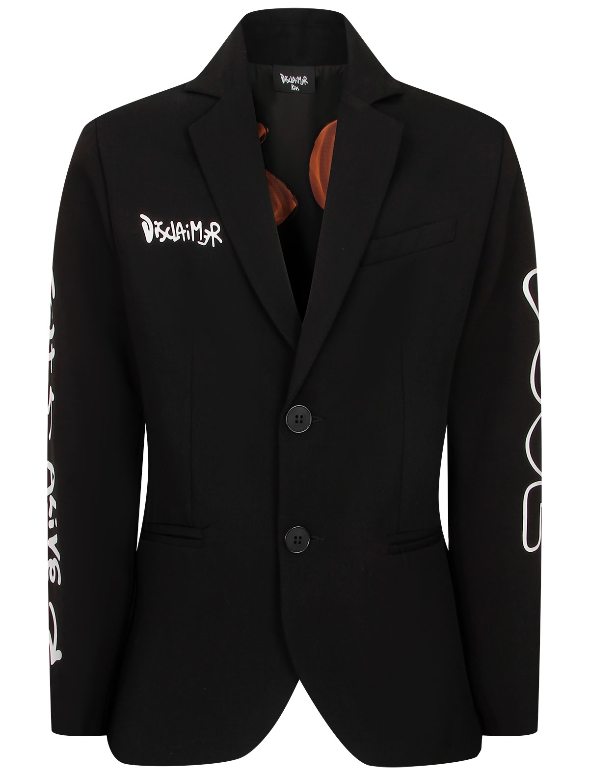 Пиджак с принтом в стиле граффити