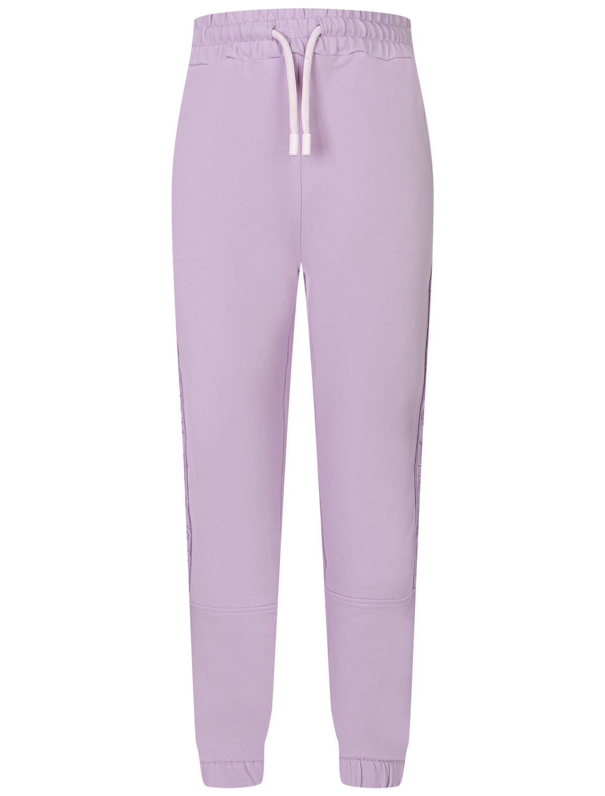 Сиреневые спортивные брюки с лампасами