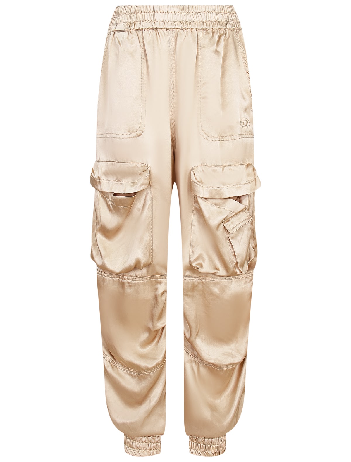 Атласные брюки карго