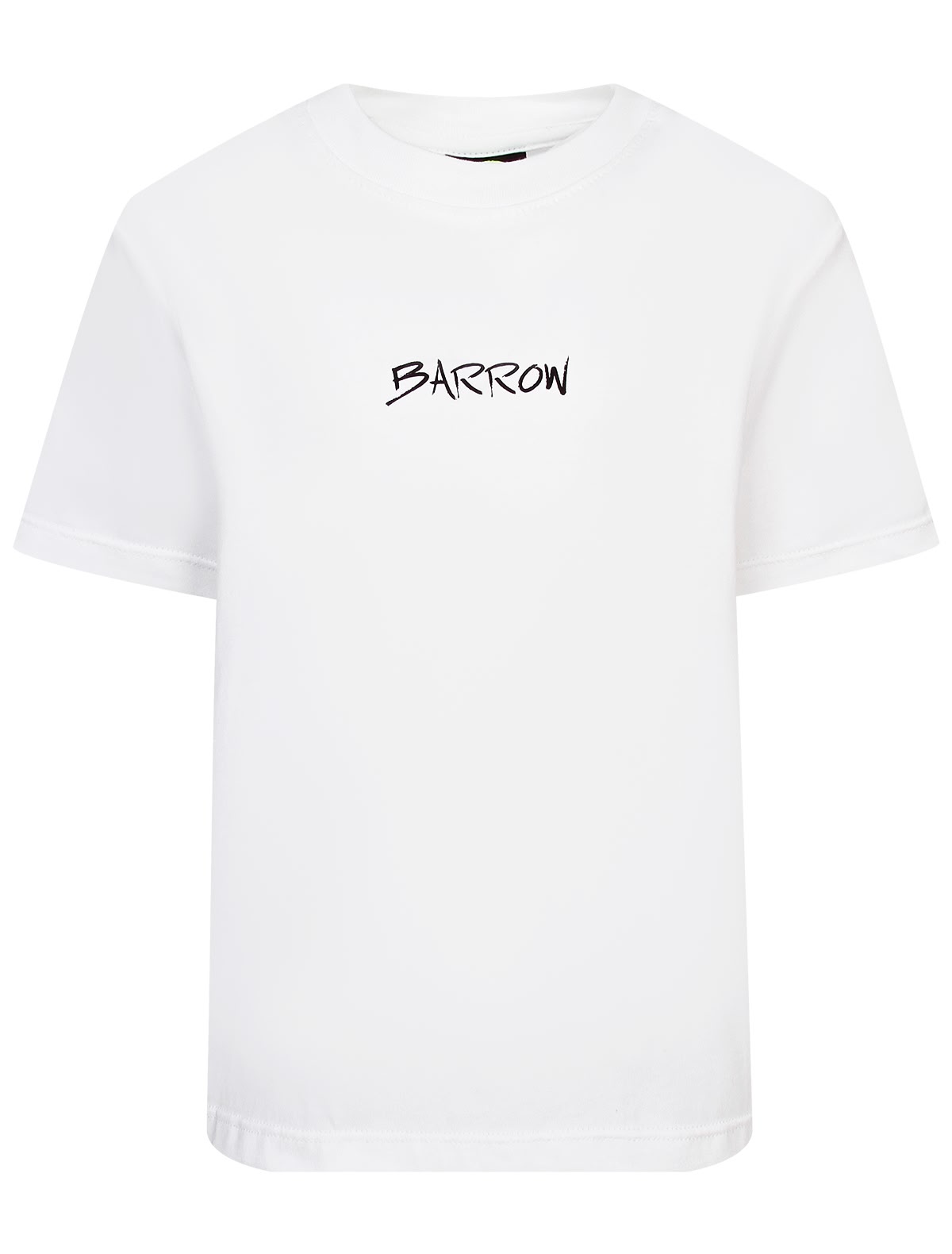 Белая футболка с принтом на спине