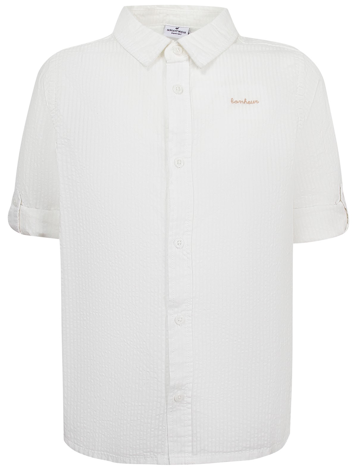 Белая рубашка с коротким рукавом