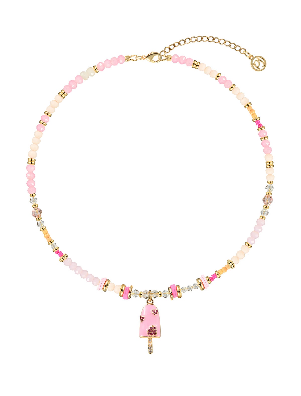 Колье Ice cream pink