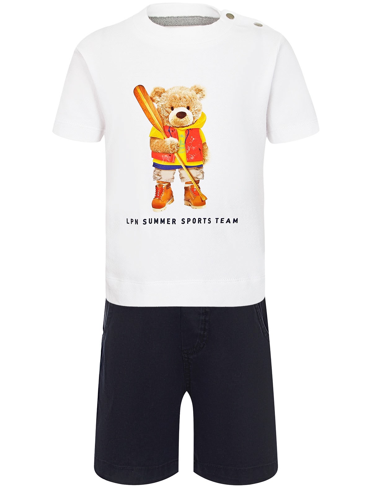 Комплект из шорт и футболки с медвежонком