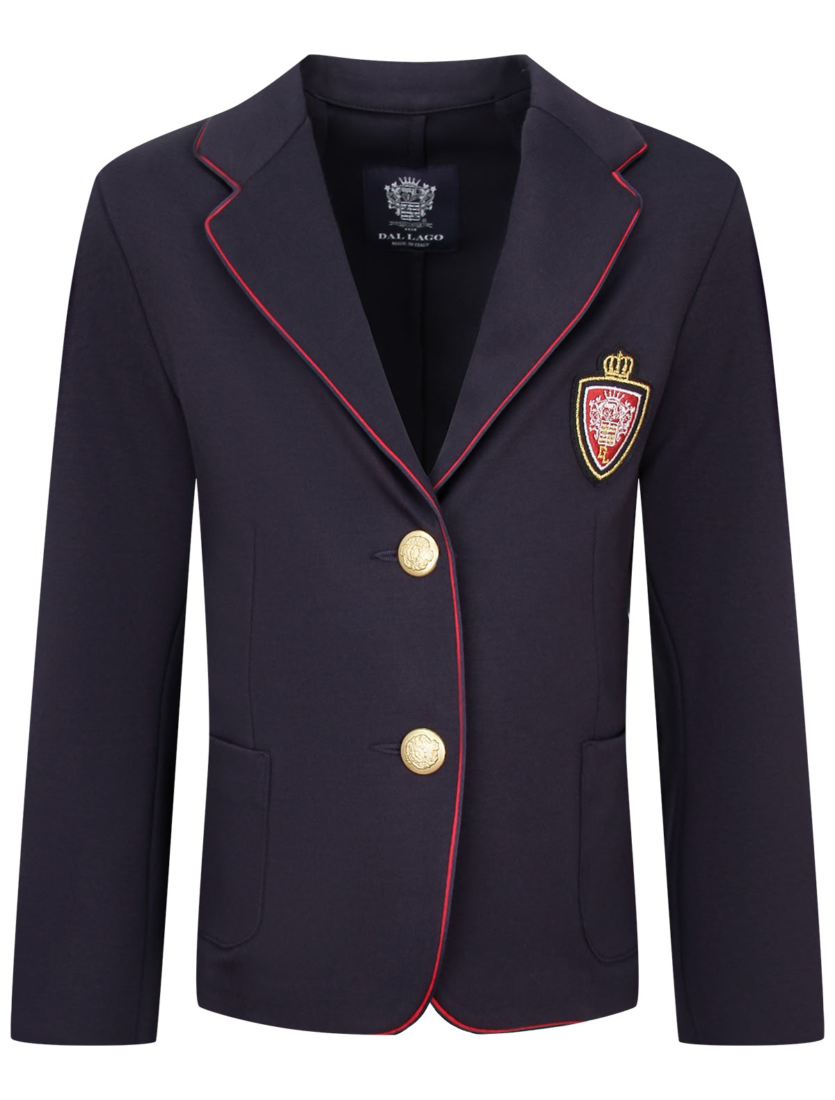 Однобортный жакет с гербом
