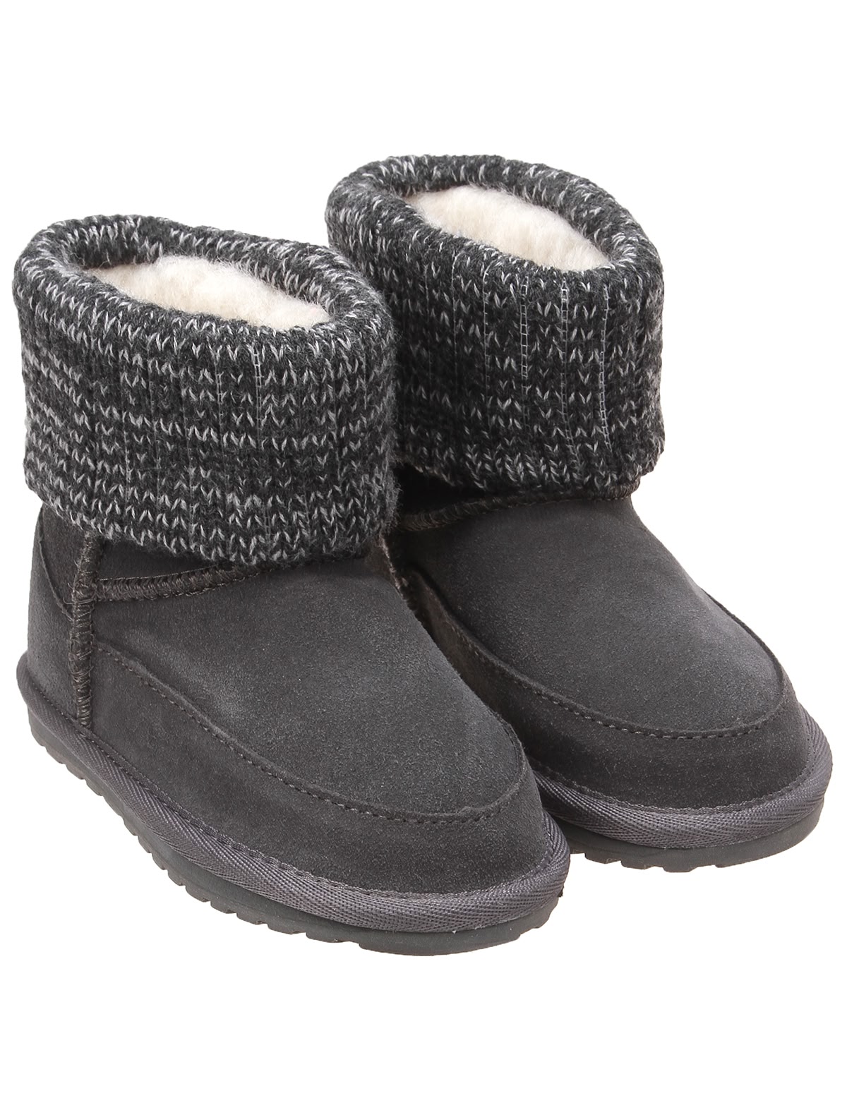 Полусапоги замшевые на шерстяной подкладке