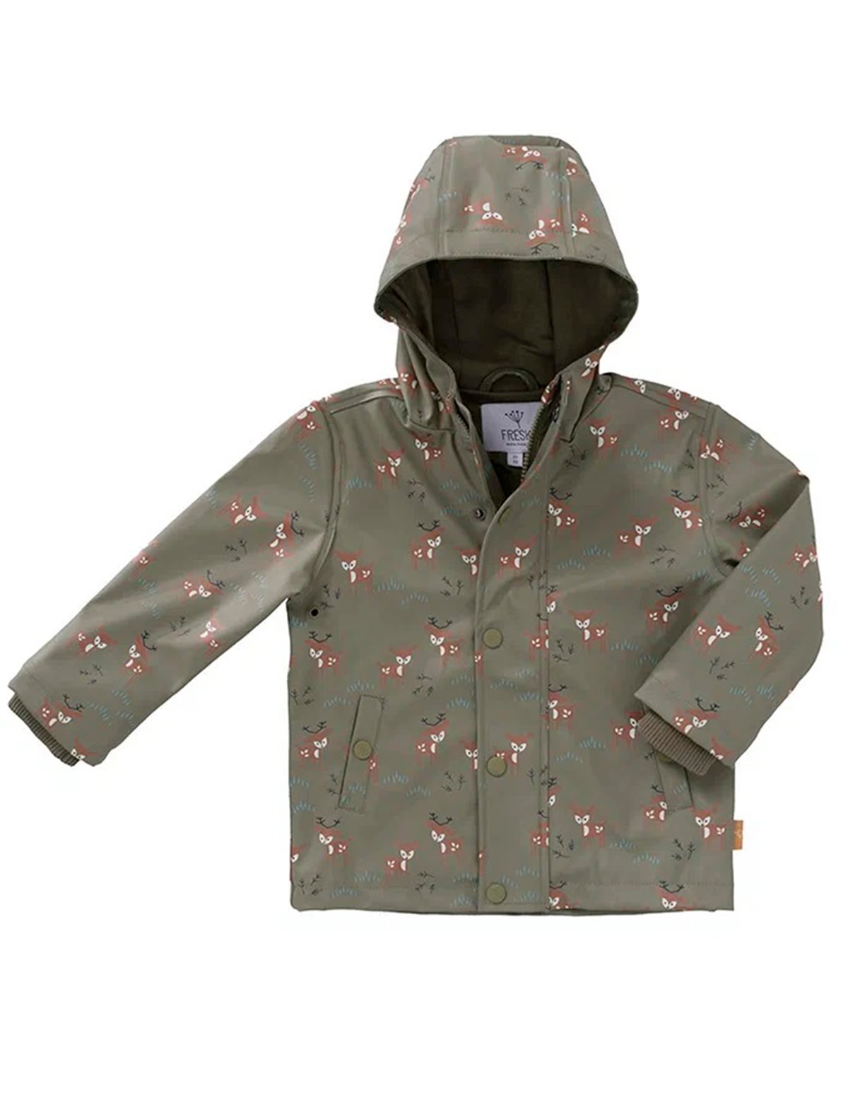 Куртка-дождевик с принтом олени