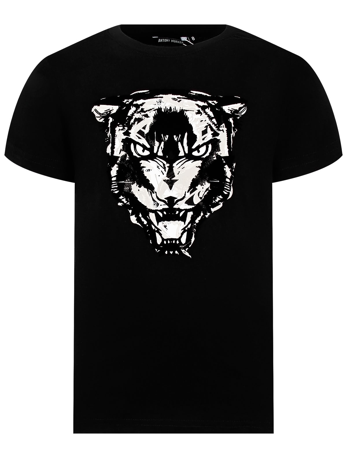 Чёрная футболка с принтом Пантера
