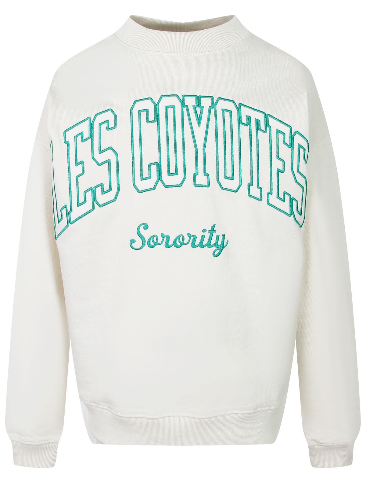 Кремовый оверсайз свитшот