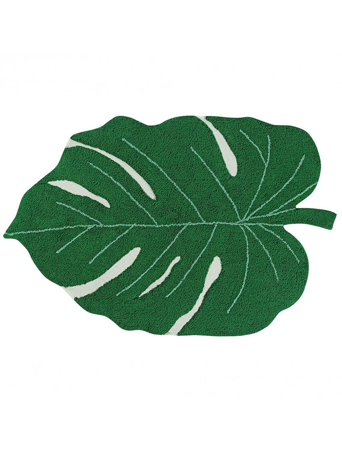 Ковер в форме листа, 120х180 см зеленый