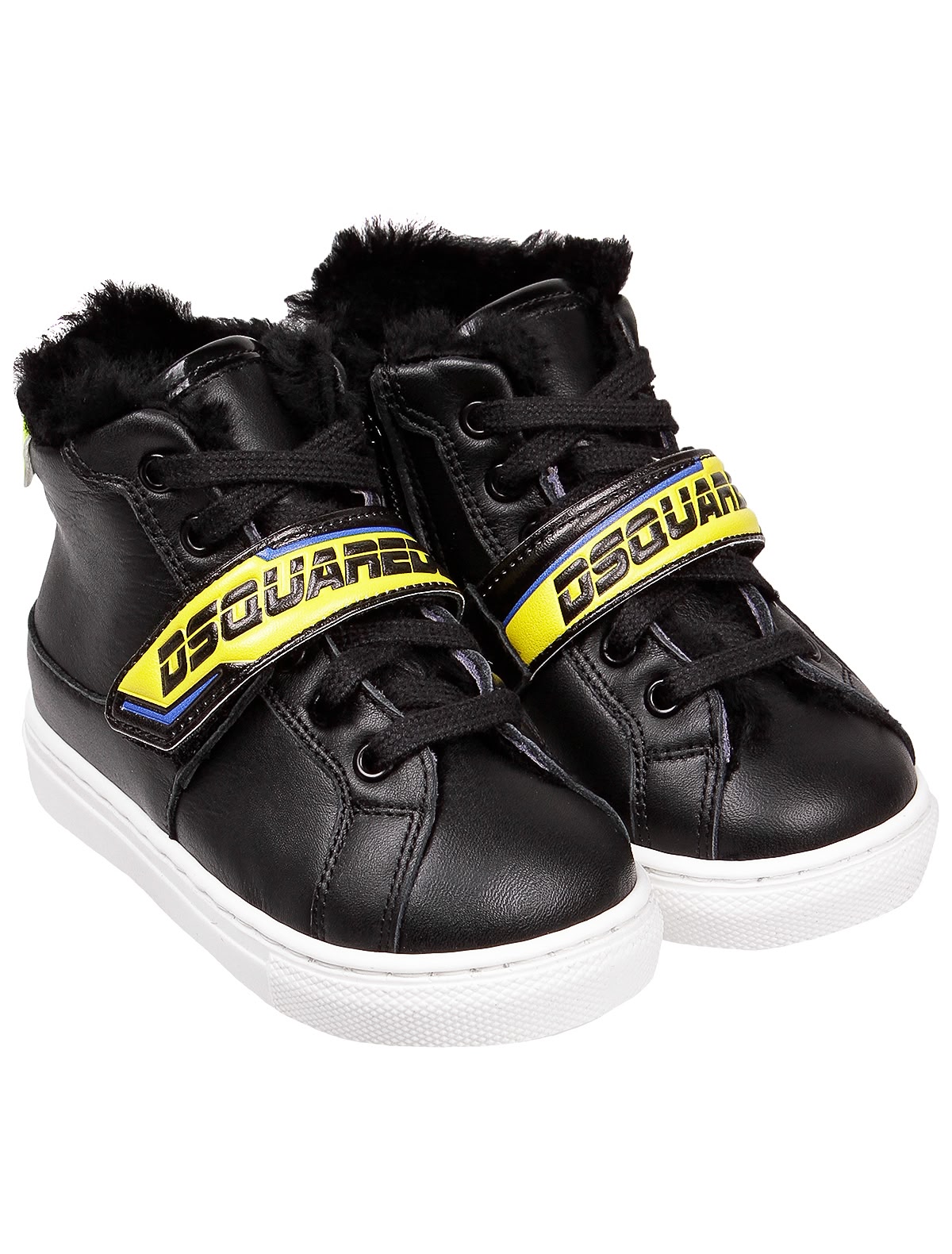 Высокие утепленные кеды с логотипом