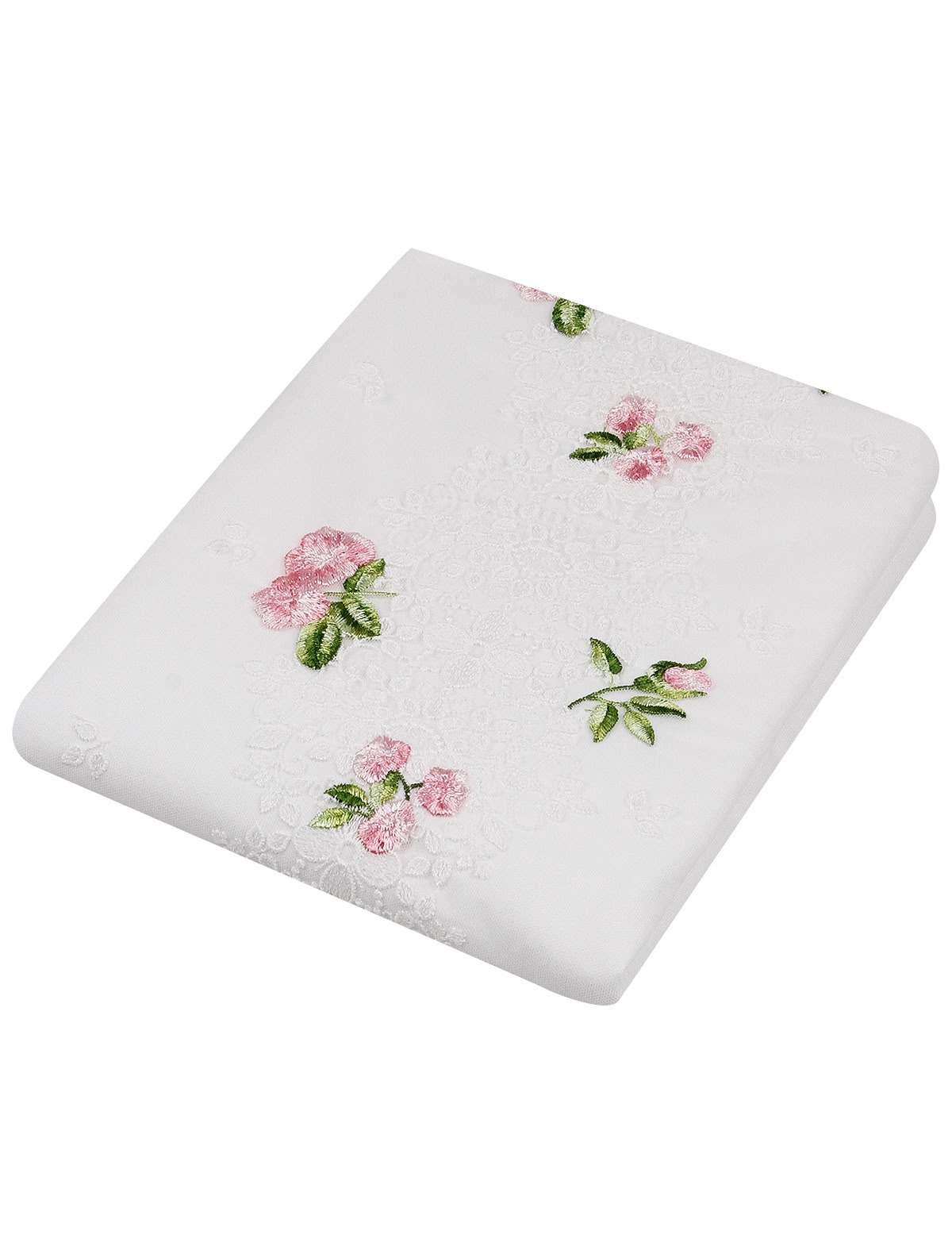 Одеяло с цветочной вышивкой