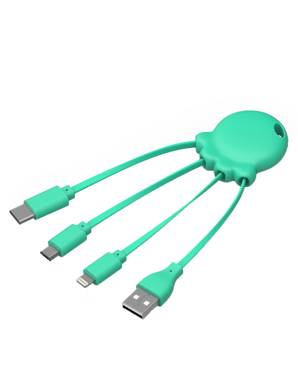 Кабель USB для зарядки Xoopar 2107085, цвет зеленый