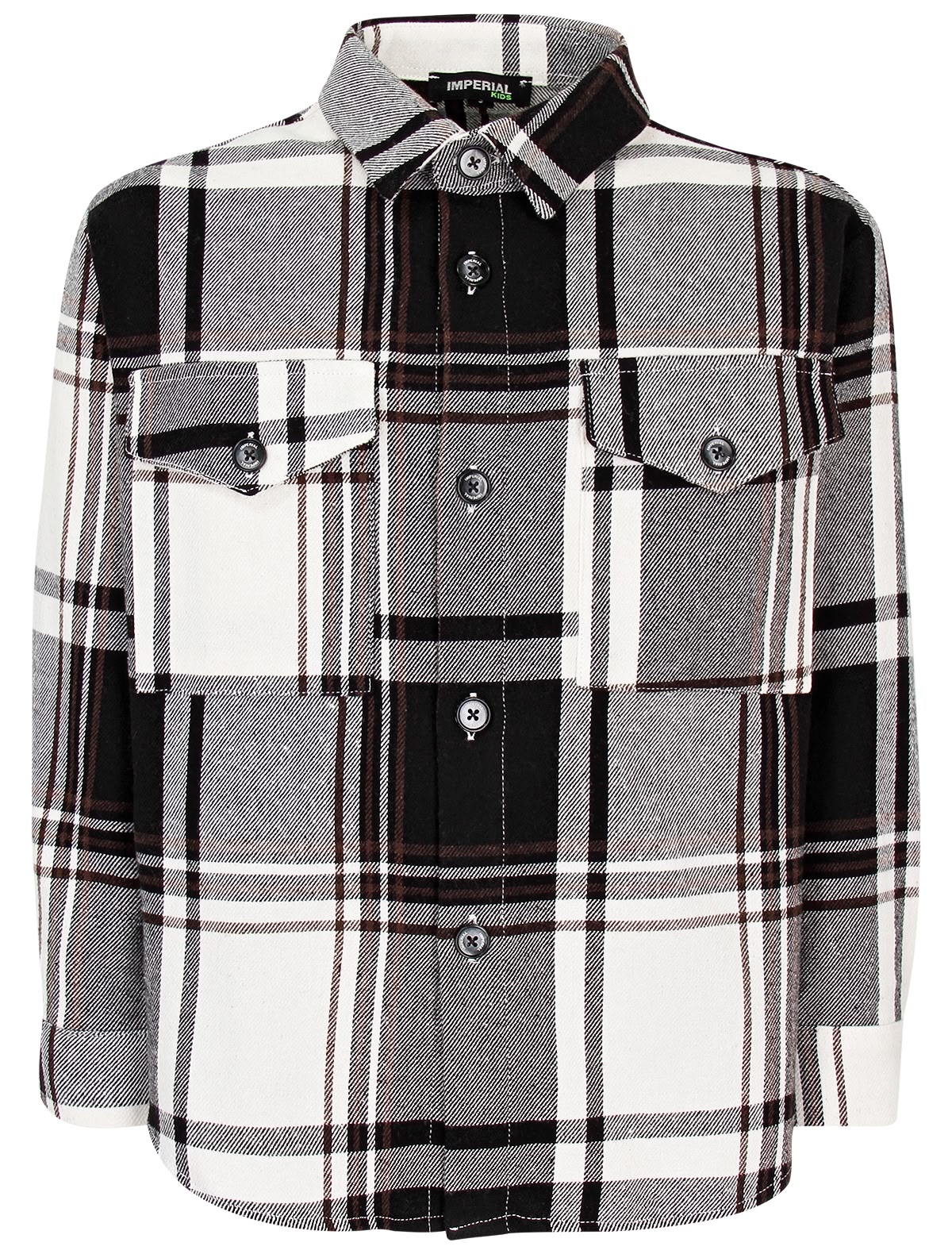 Серая рубашка в крупную клетку