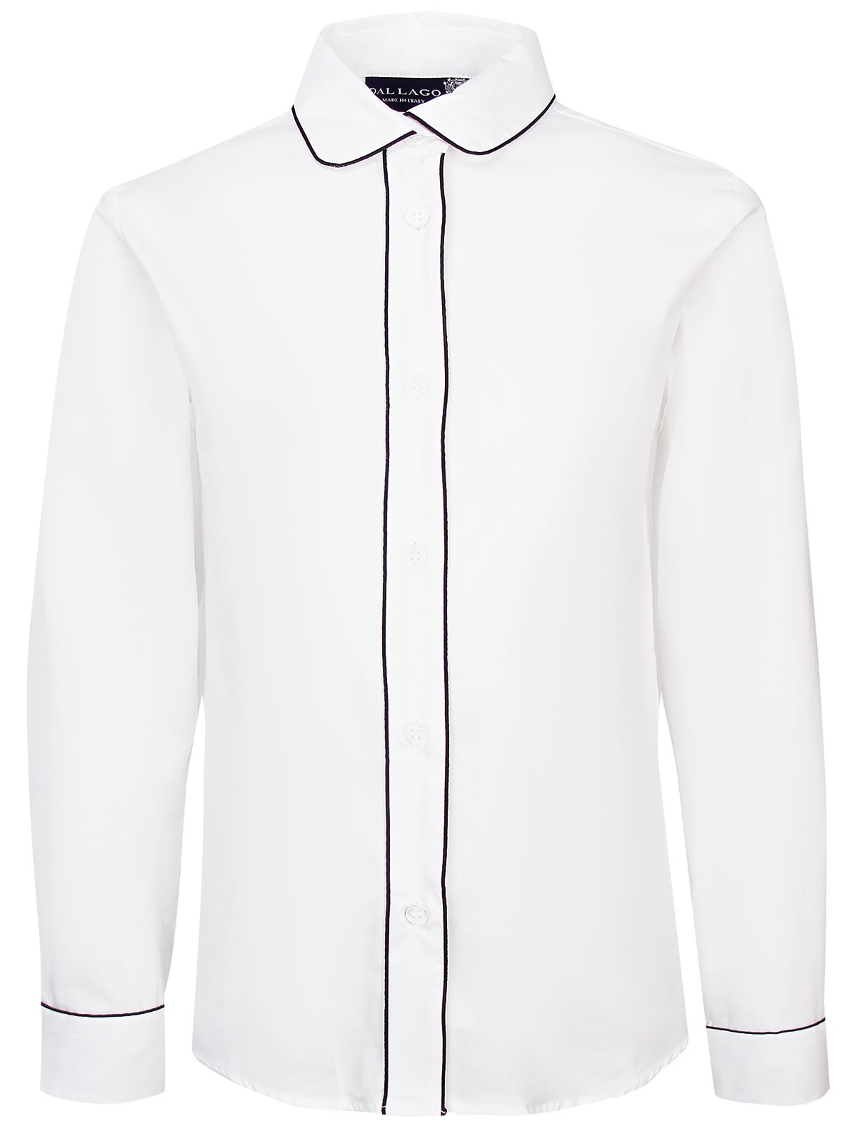 Блуза с контрастным кантом