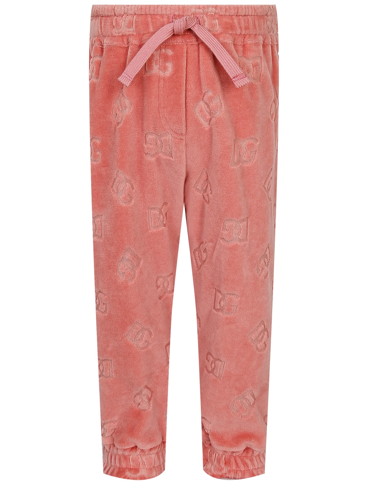 Коралловые спортивные брюки с логотипом