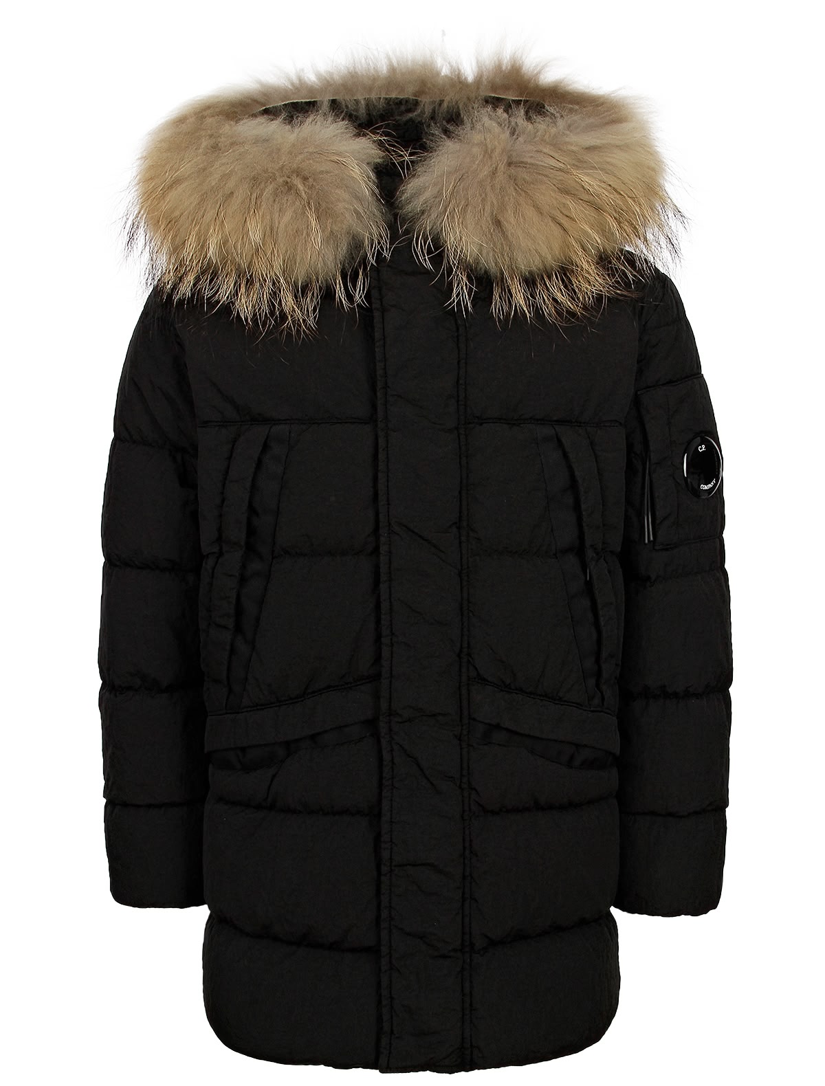 Чёрный пуховик