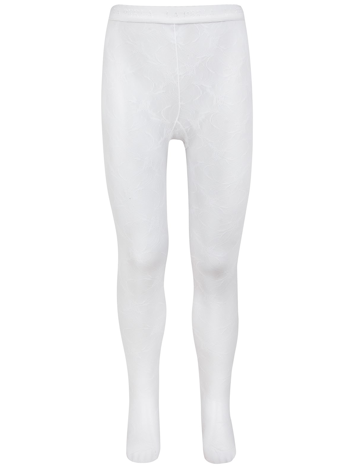 Белые кружевные колготки
