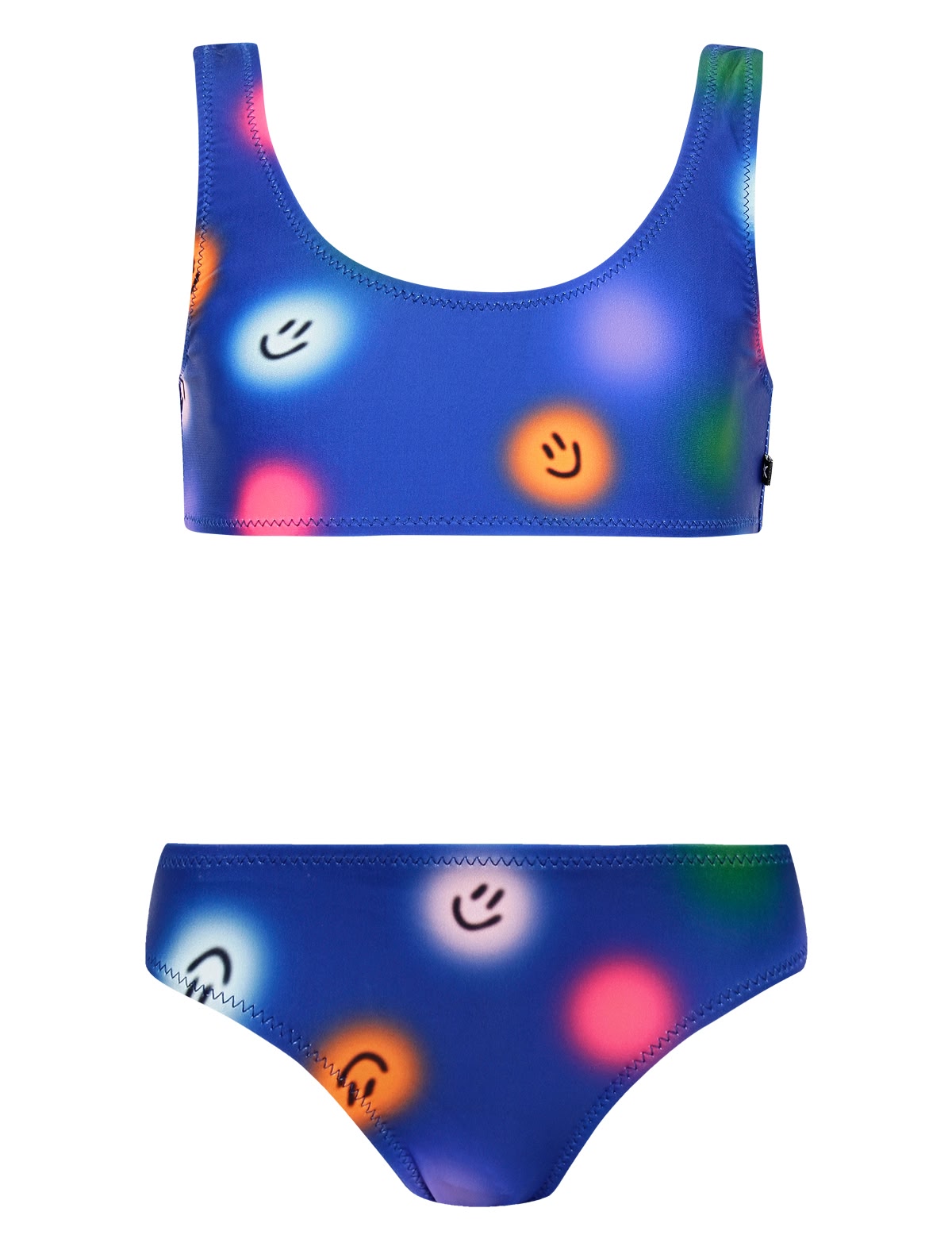 Раздельный купальник со смайликами