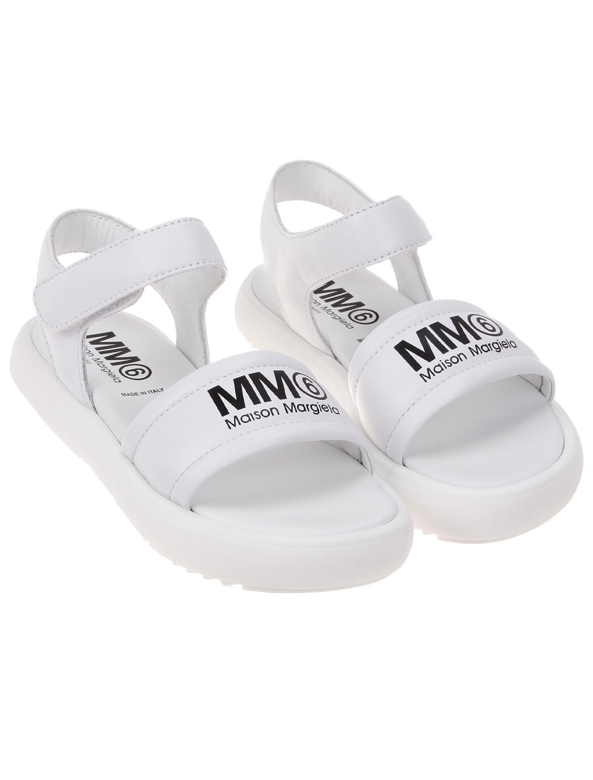 Белые босоножки из натуральной кожи