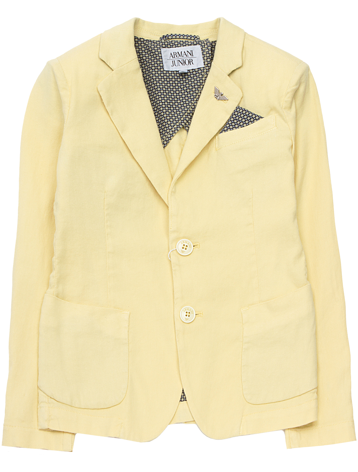Пиджак Armani Junior 1900101, цвет желтый, размер 15