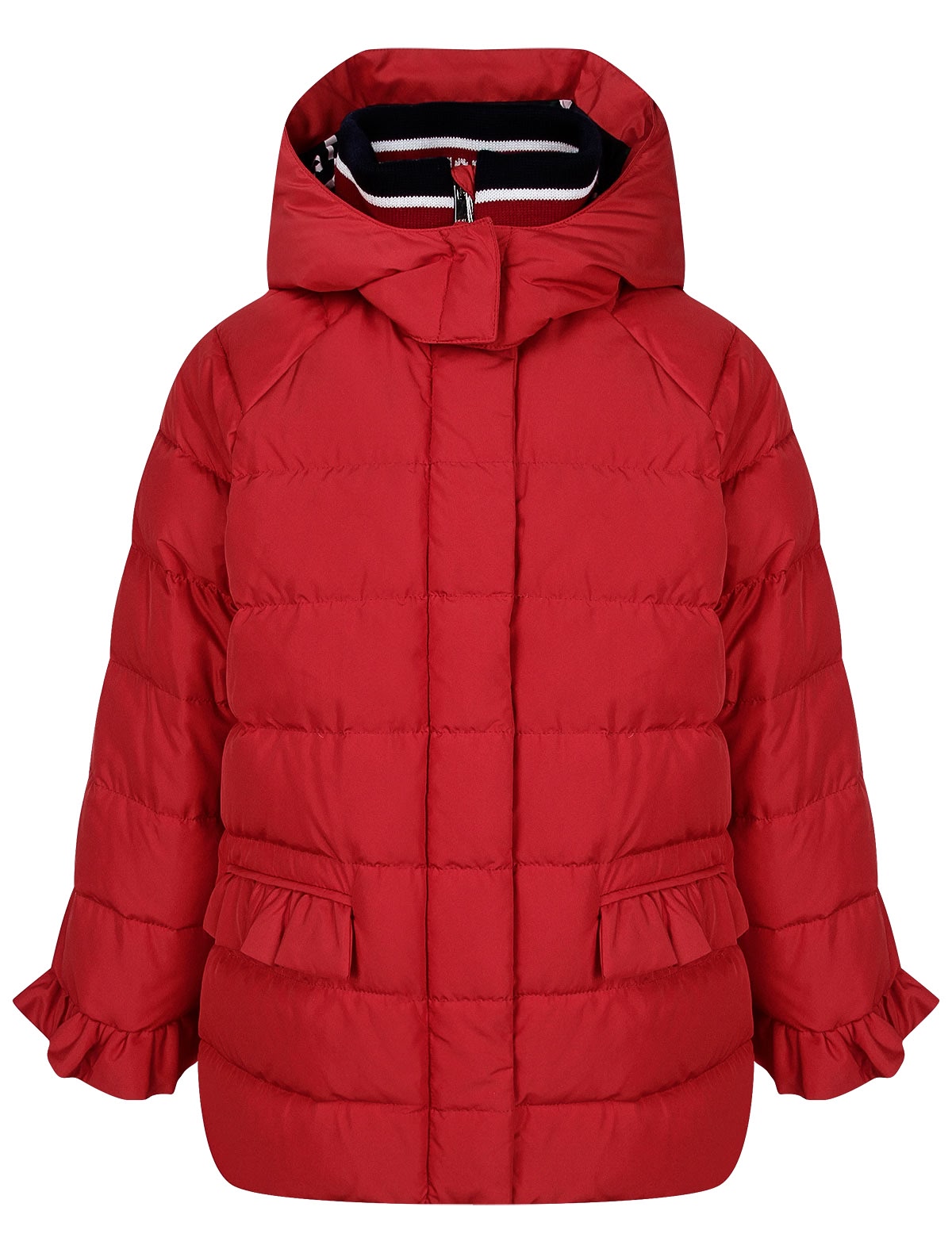 Куртка пуховая с рюшами