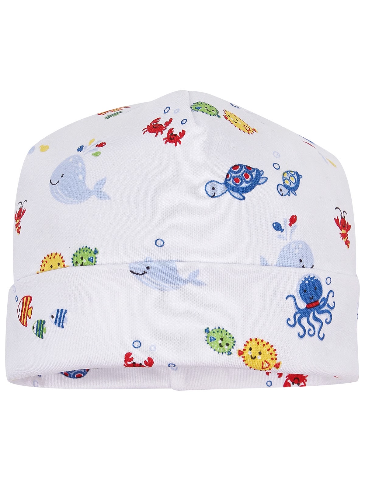 Шапка с морскими обитателями