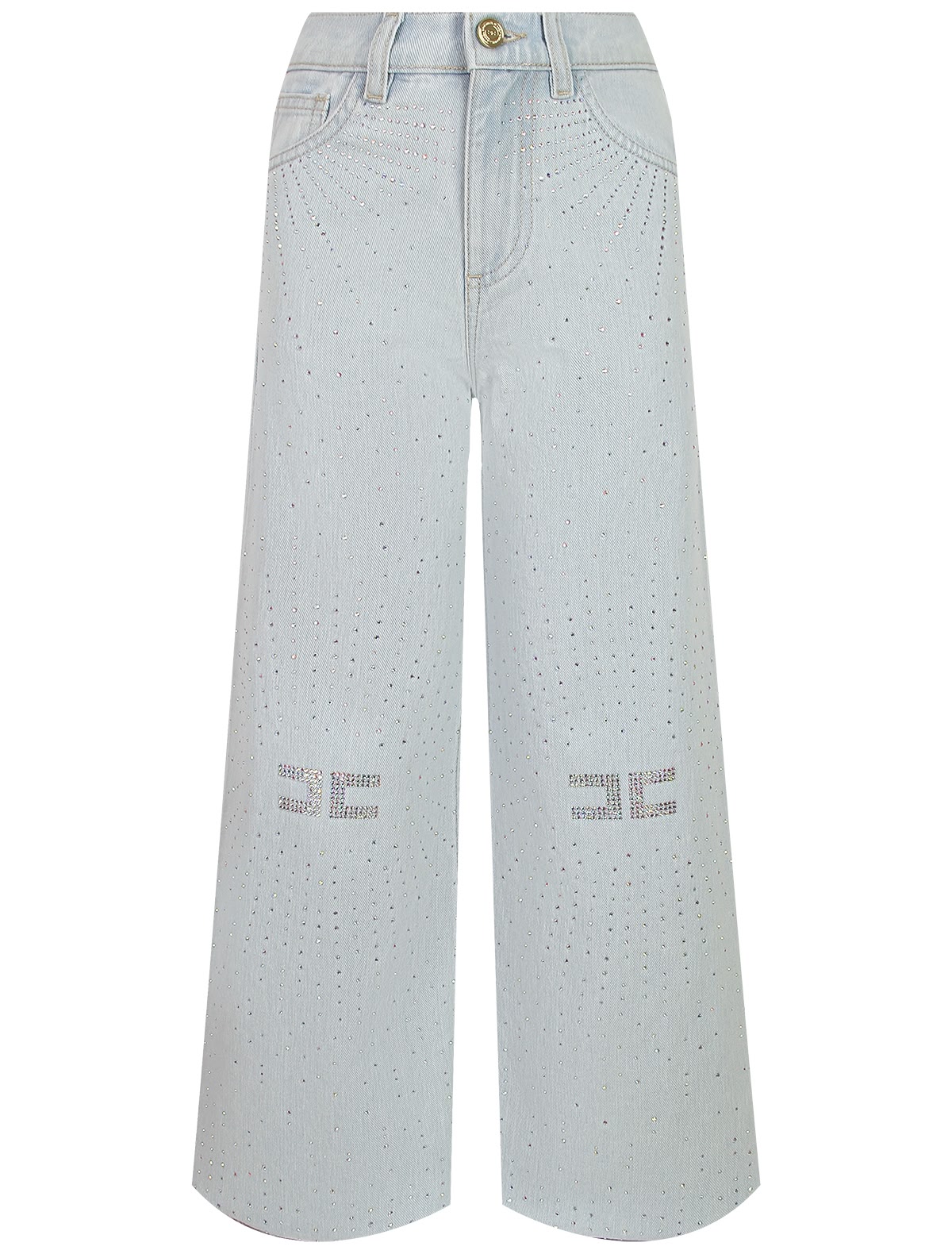 Голубые джинсы с логотипом