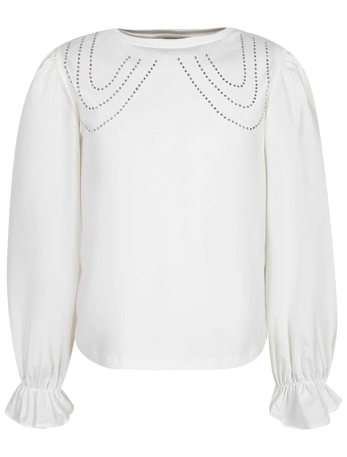 Блуза с блестящим декором