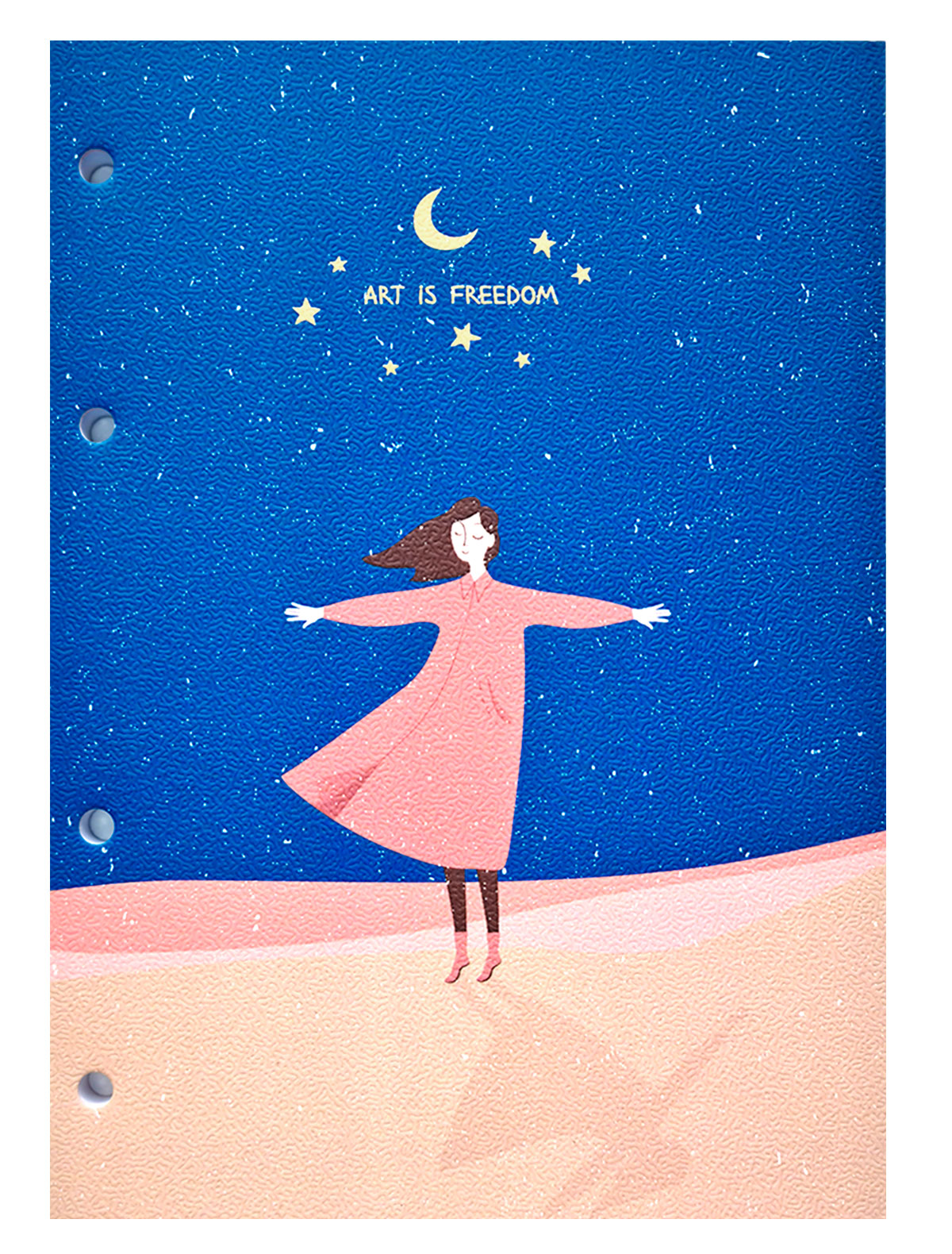 Блокнот Art is freedom 140х198 мм, 80 л., клетка