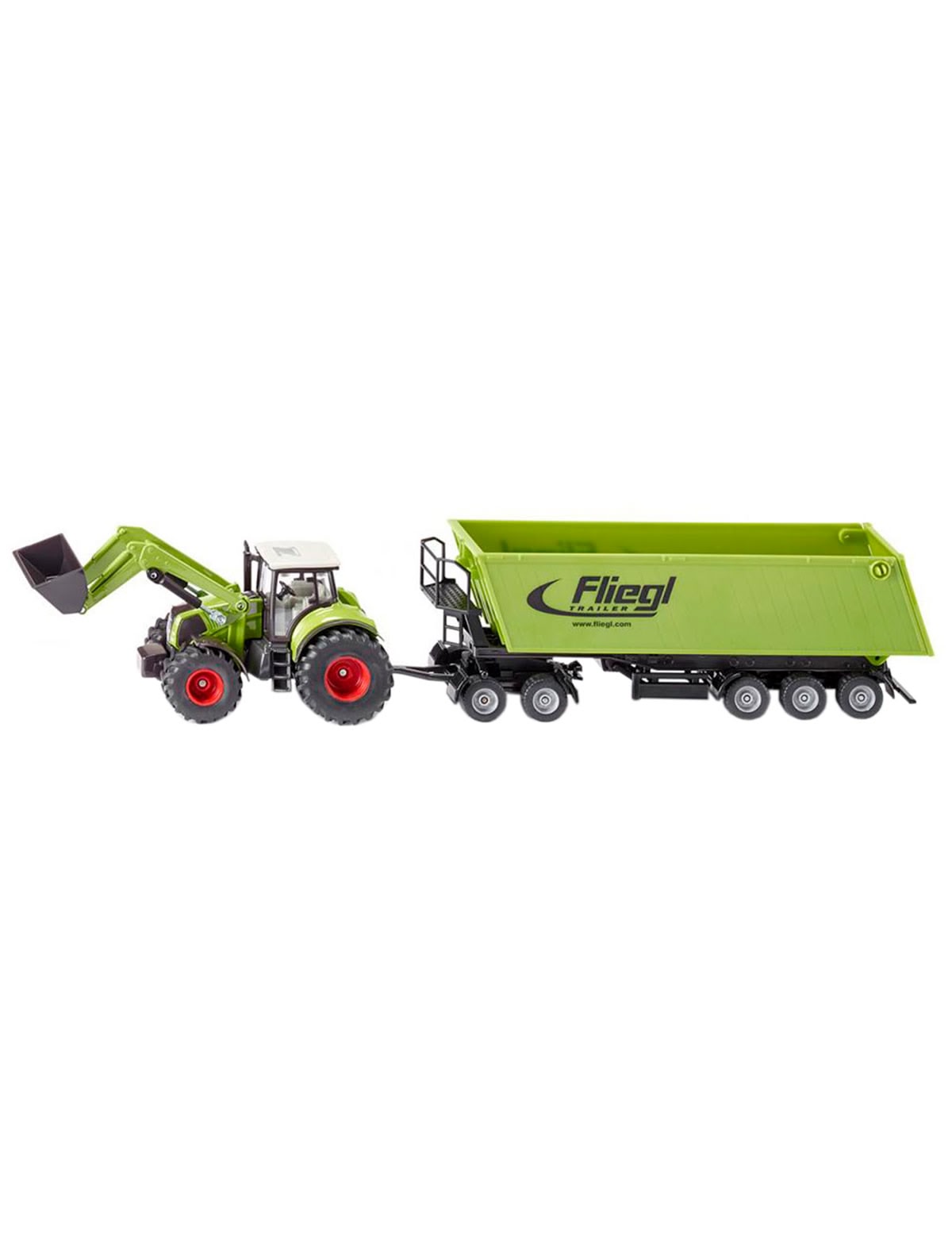 Трактор Claas Axion 850 с погрузчиком и самосвалом