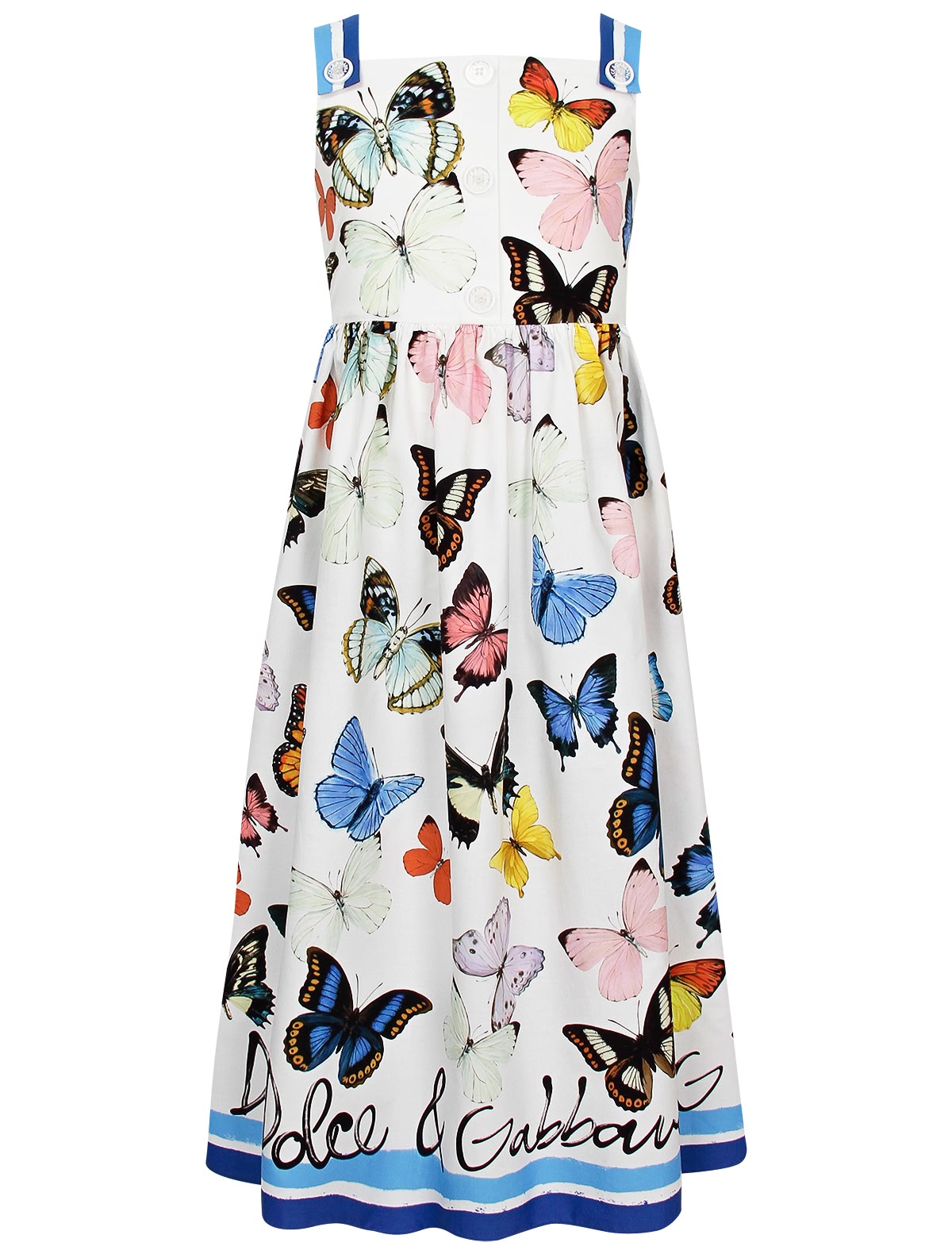 Платье с принтом бабочки