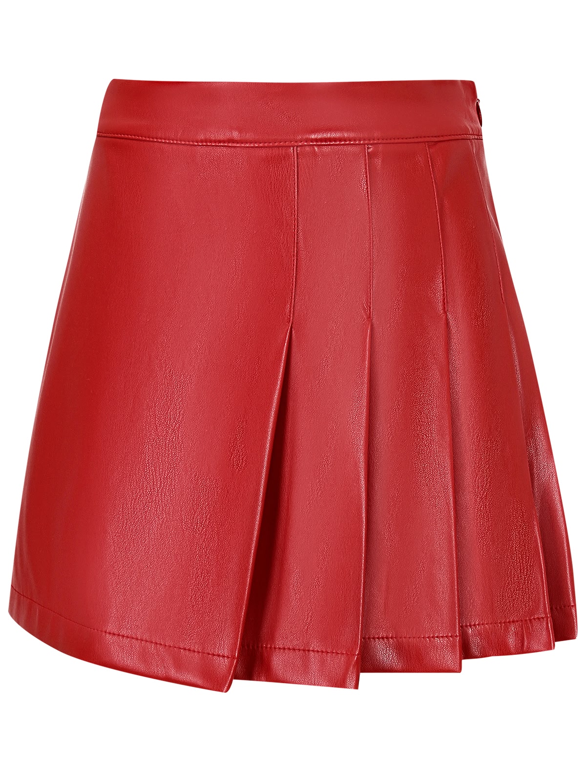 Красная юбка в складку