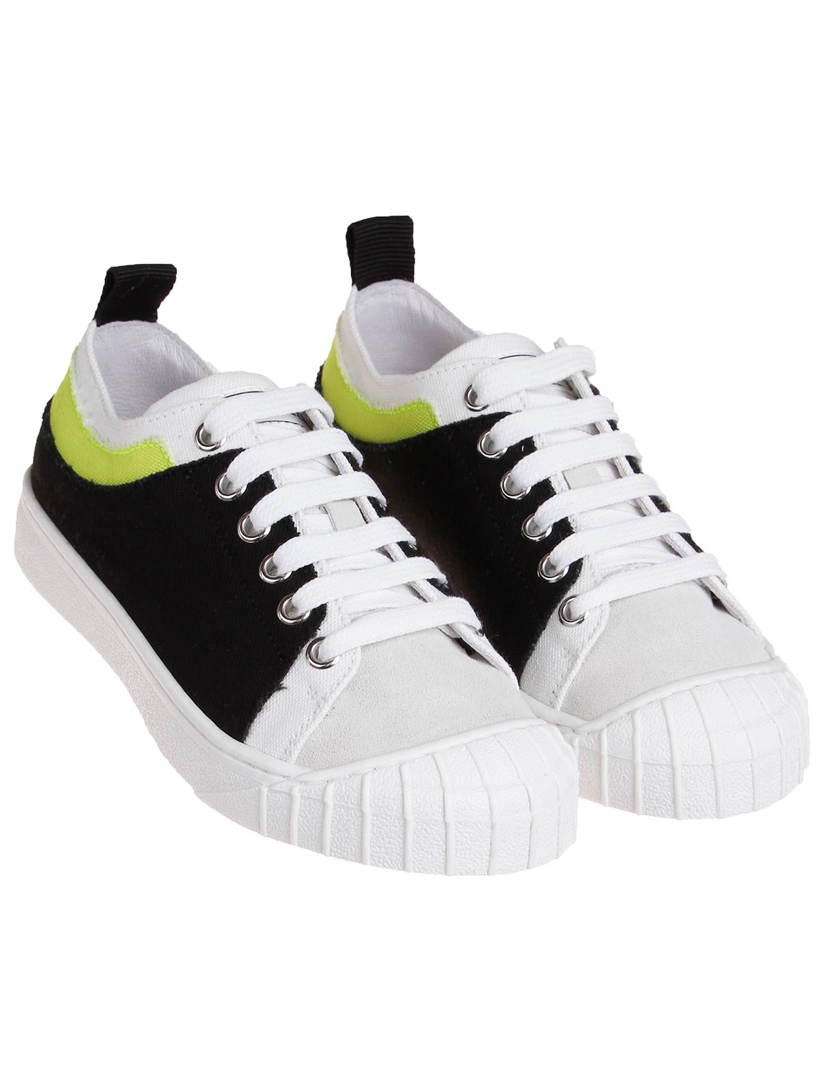 Кеды с неоновой вставкой