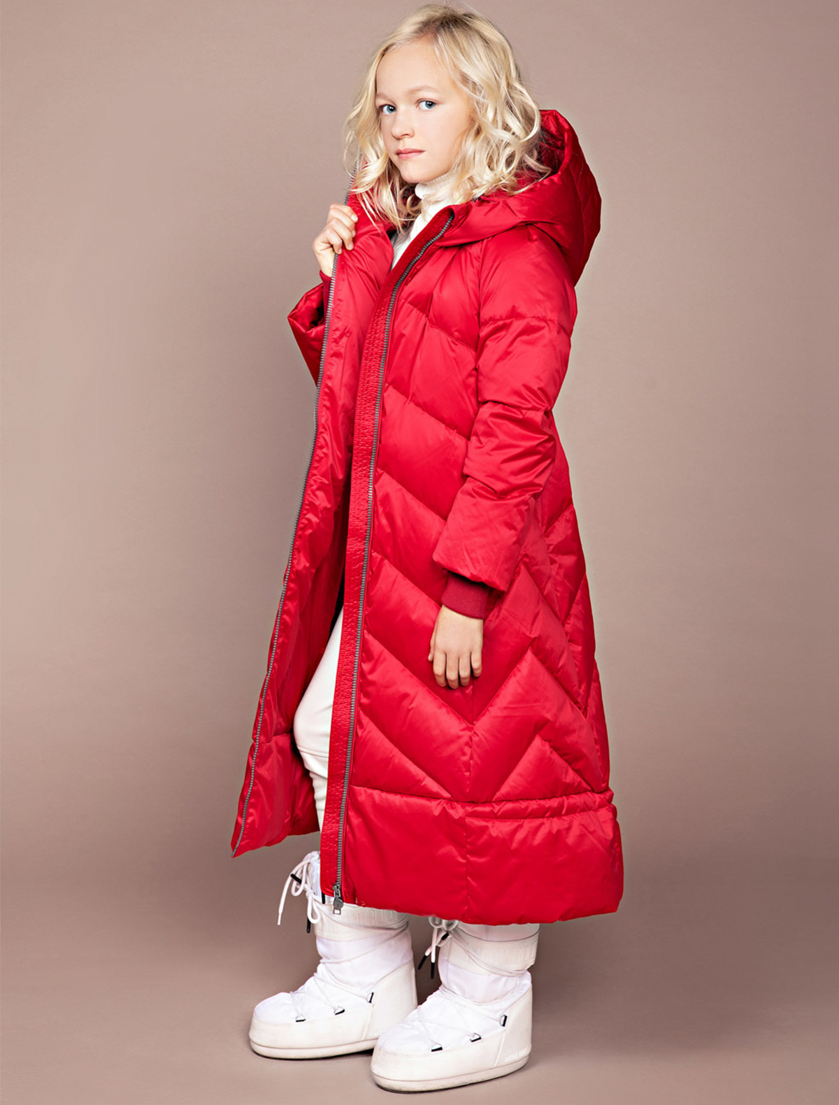 Пальто NAUMI 2125423, цвет красный, размер 7 1121309980011 - фото 3