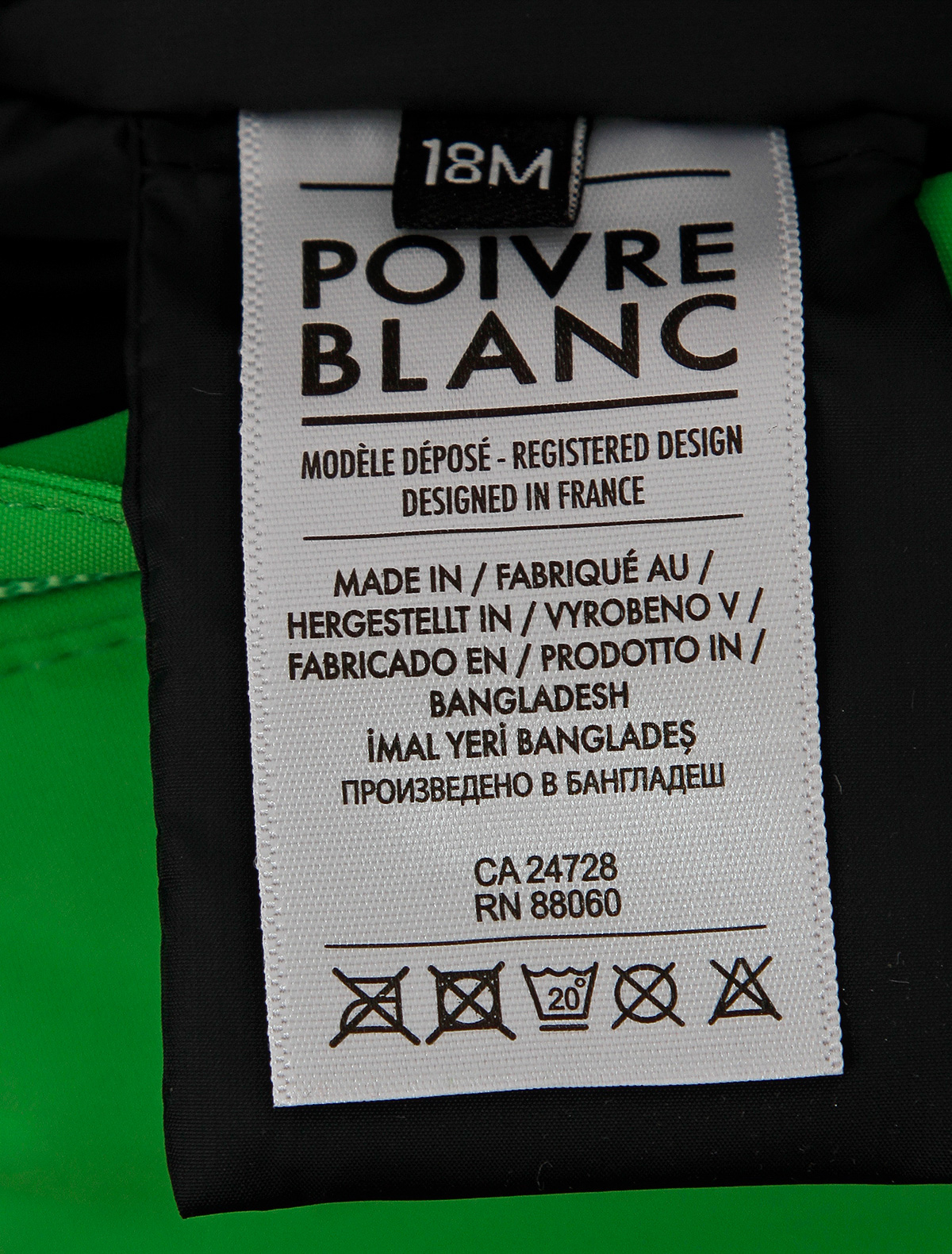 Комбинезон утепленный POIVRE BLANC 2346429, цвет зеленый, размер 3 1594519180524 - фото 5