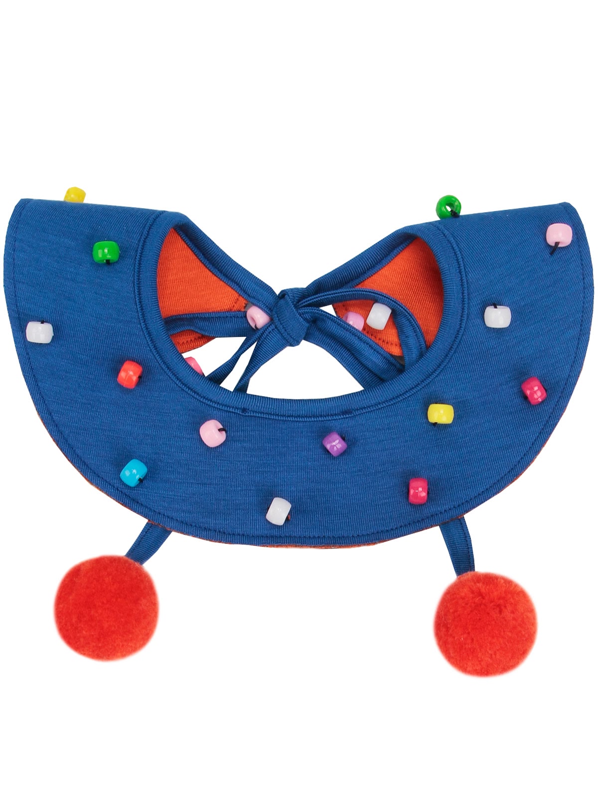 Воротник с декором из бусин