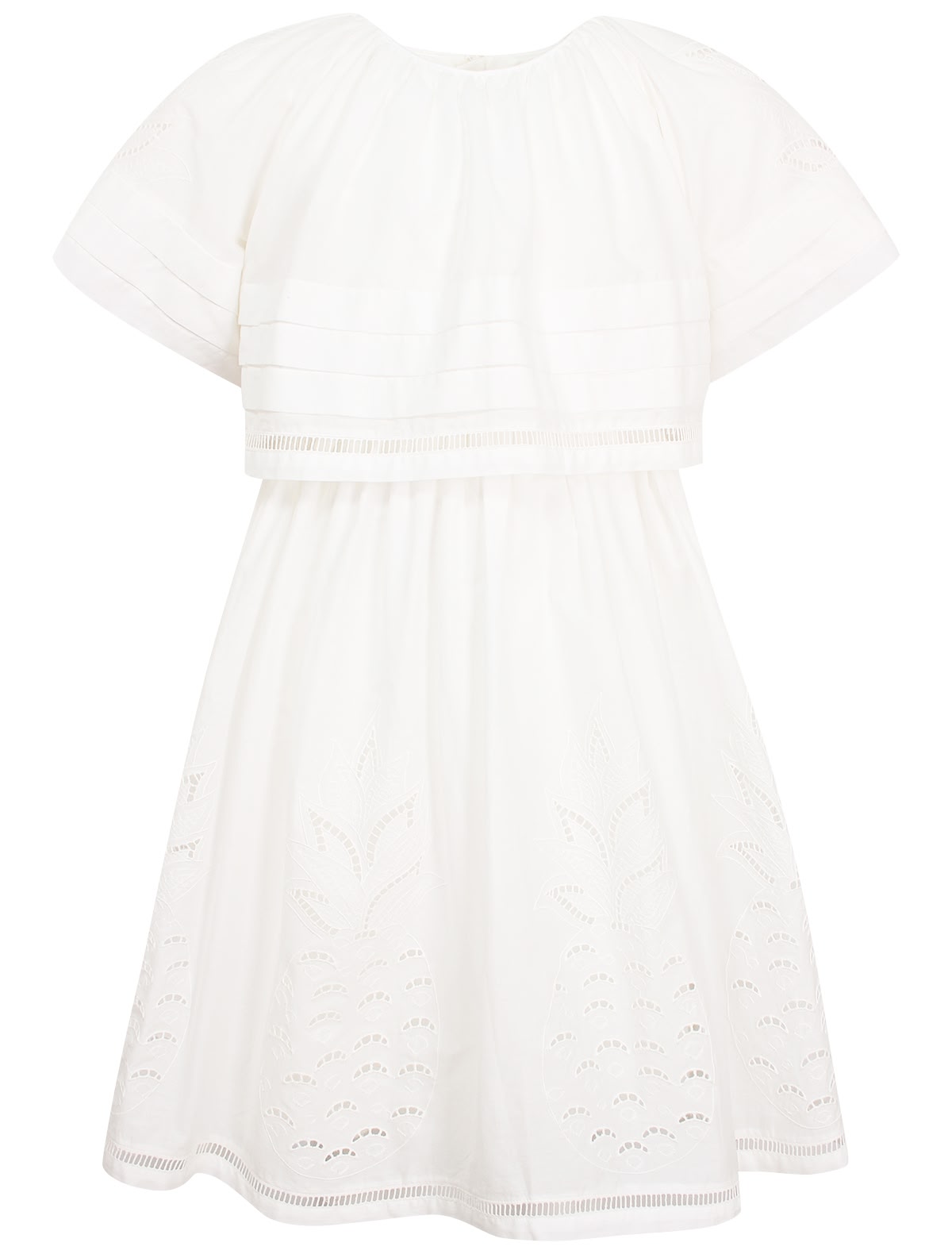 Белое хлопковое платье