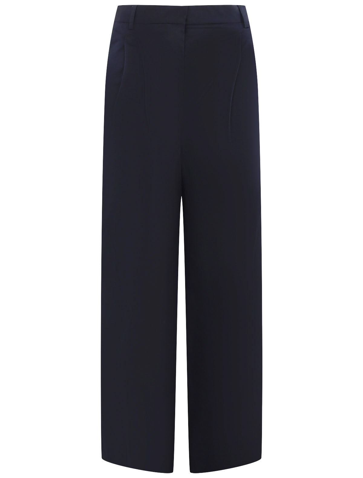 Широкие брюки с защипами