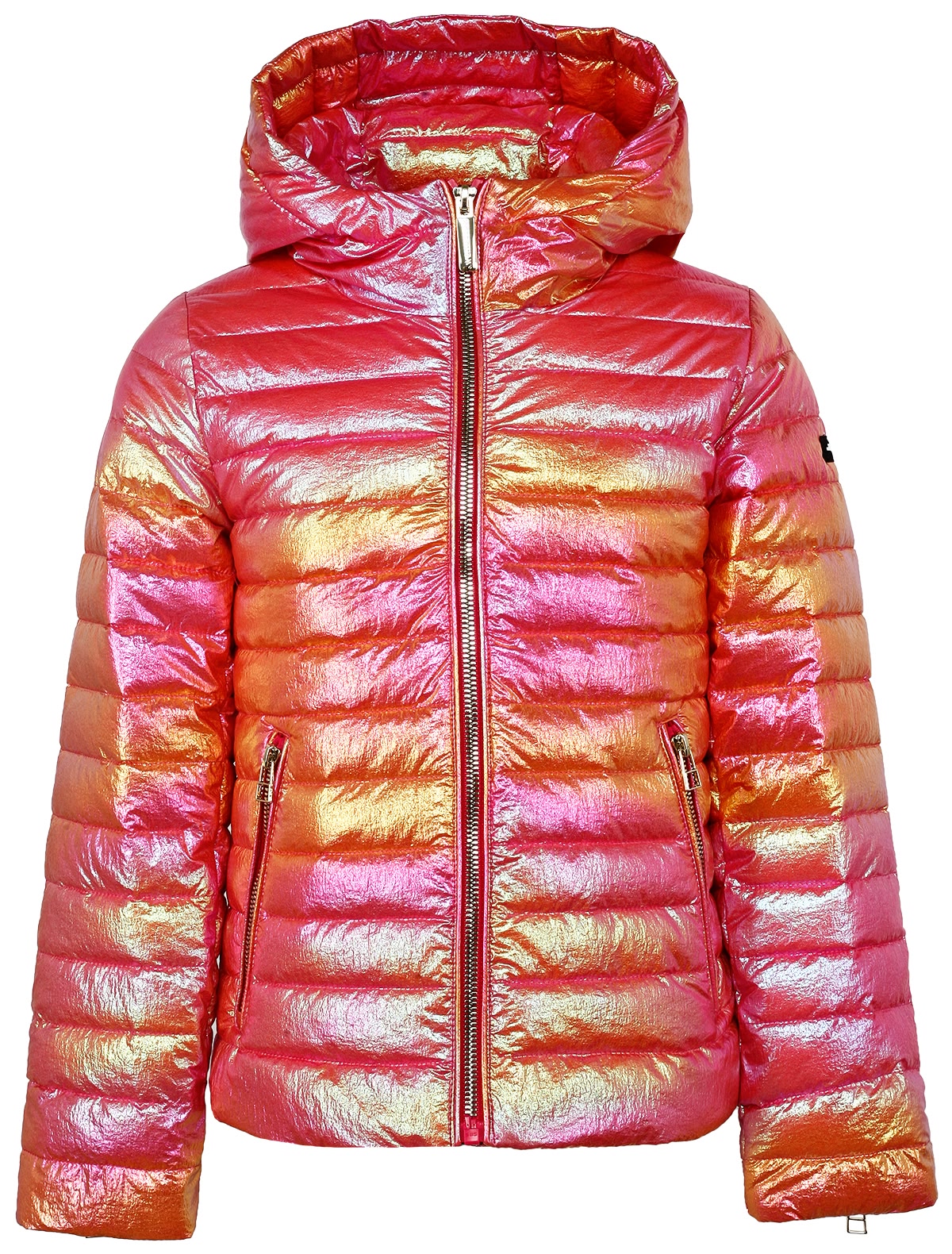 Глянцевая куртка с градиентным эффектом