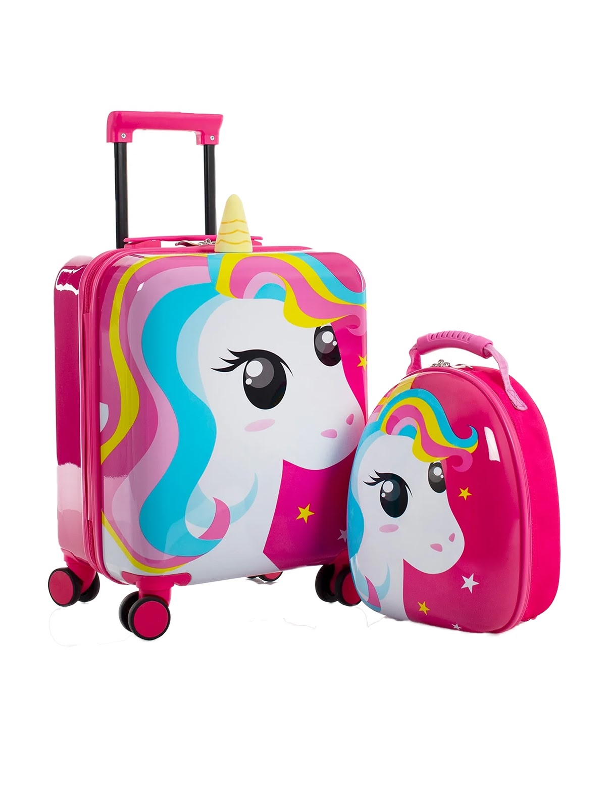 Чемодан 4-х колесный и рюкзак Super Tots Unicorn