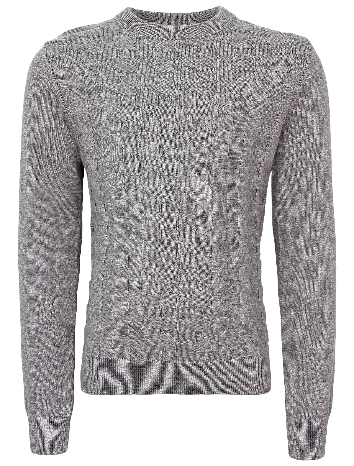 Джемпер из хлопка с добавлением шерсти