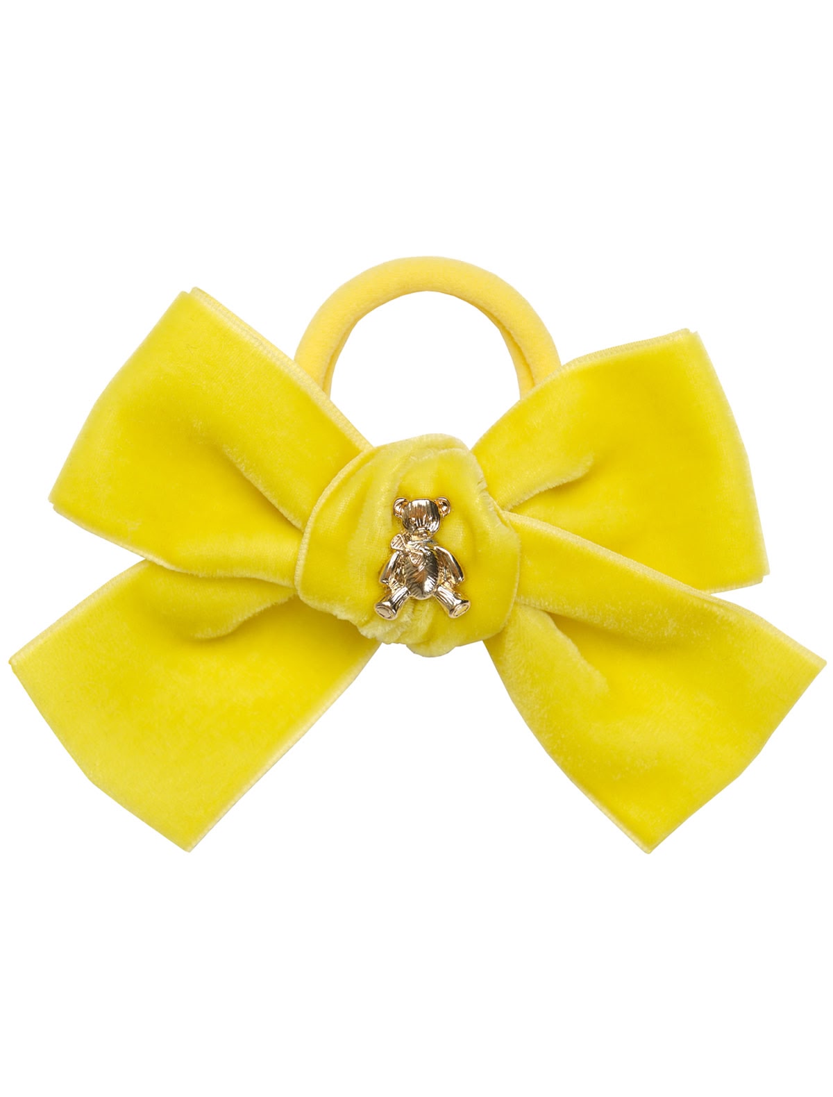 Резинка с бантиком из итальянского бархата