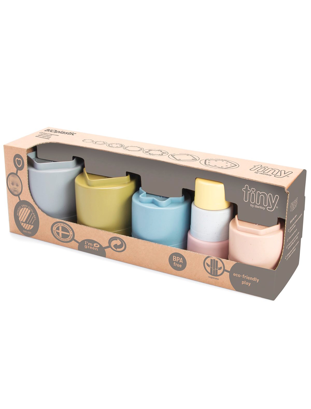 Набор стаканчики-пирамидки, 7 предметов