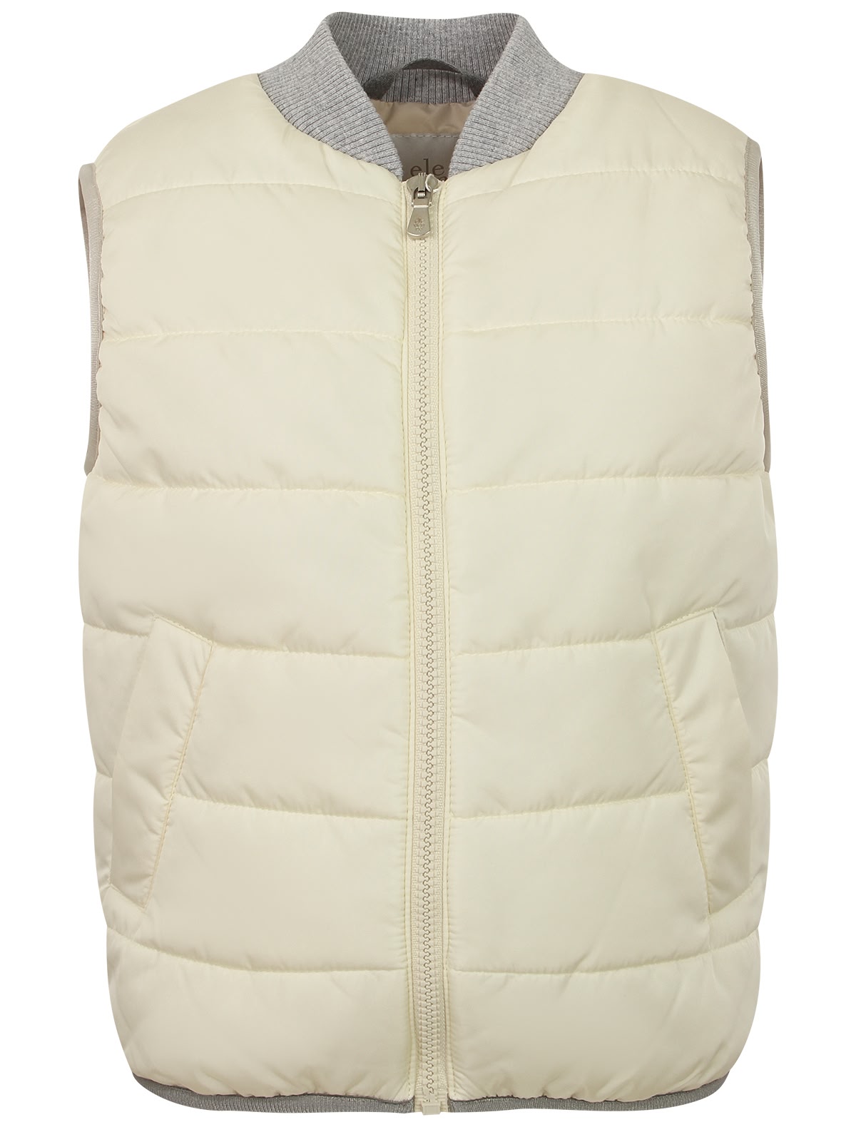 Кремовый утепленный жилет