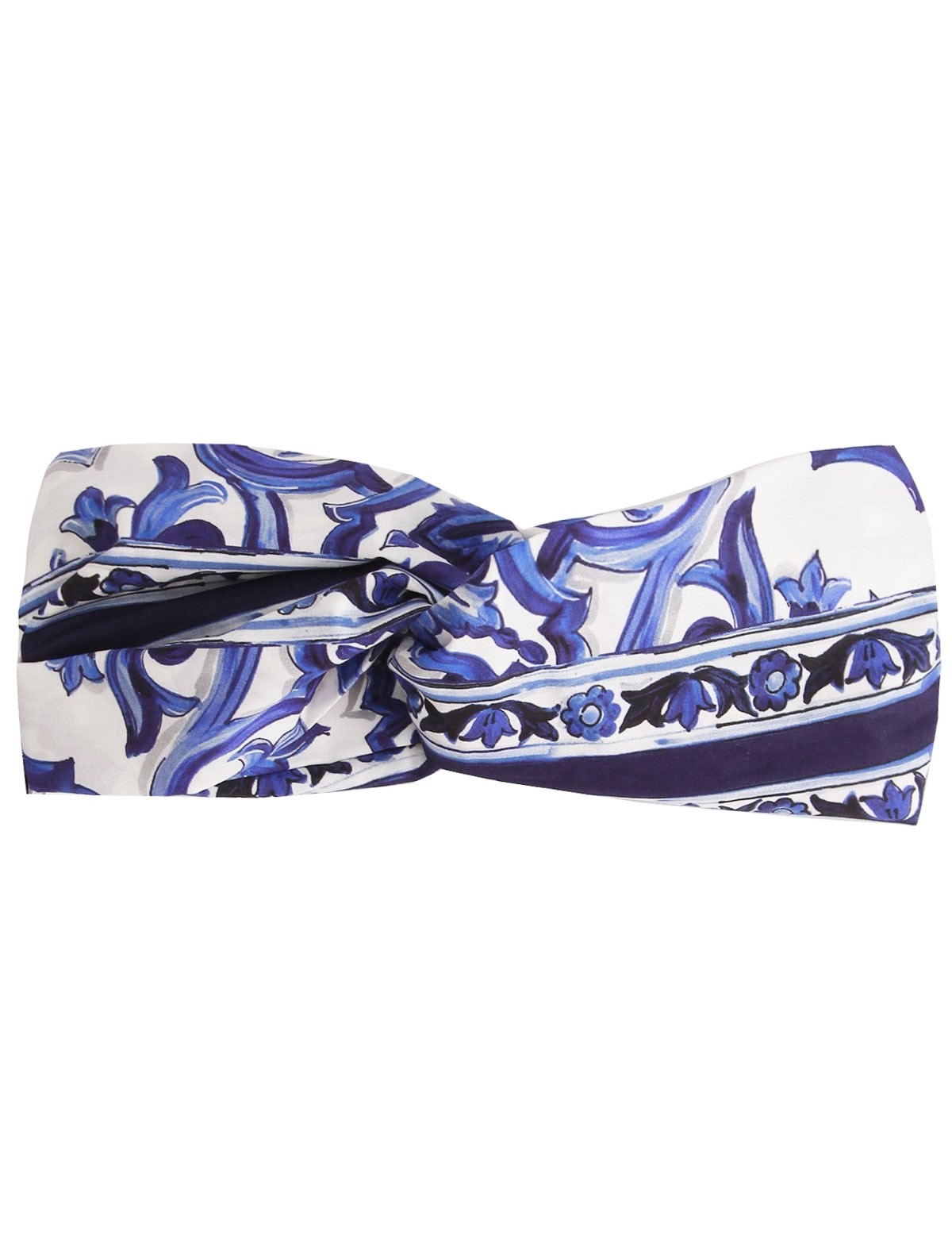 Повязка на голову с принтом майолика