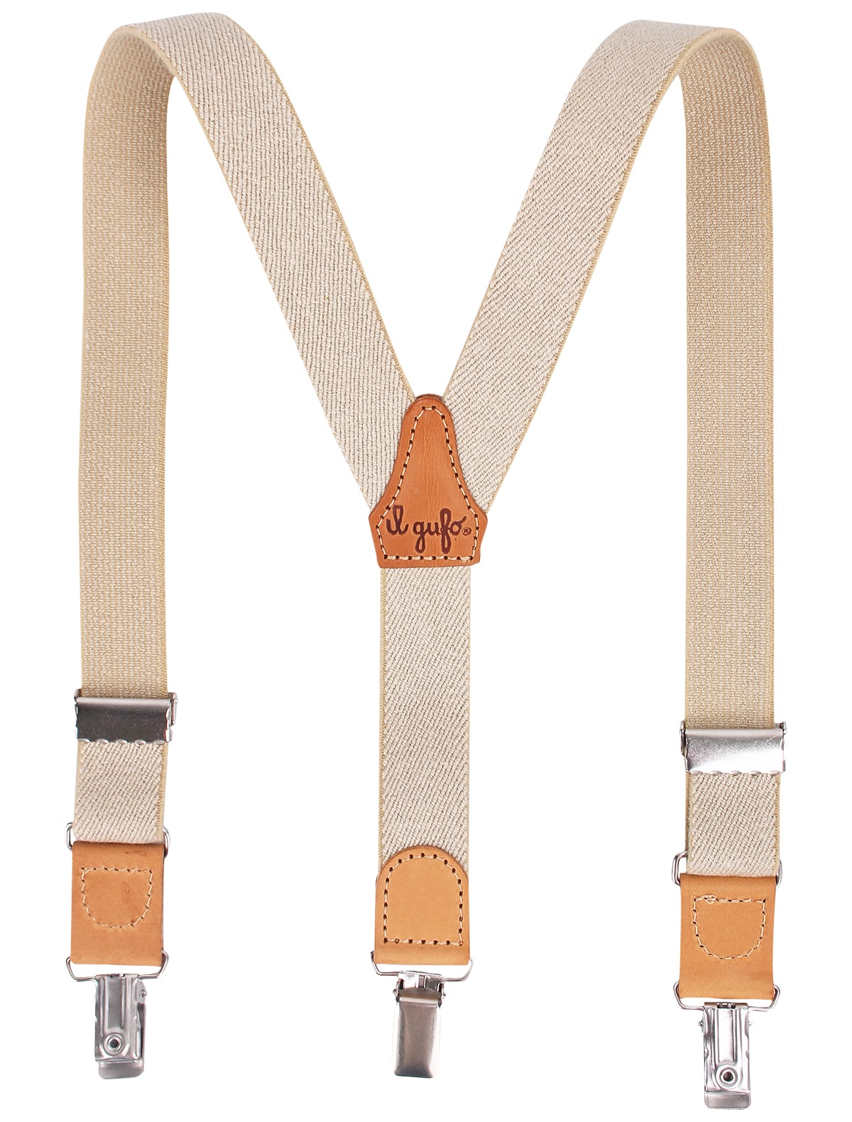 Коричневые подтяжки