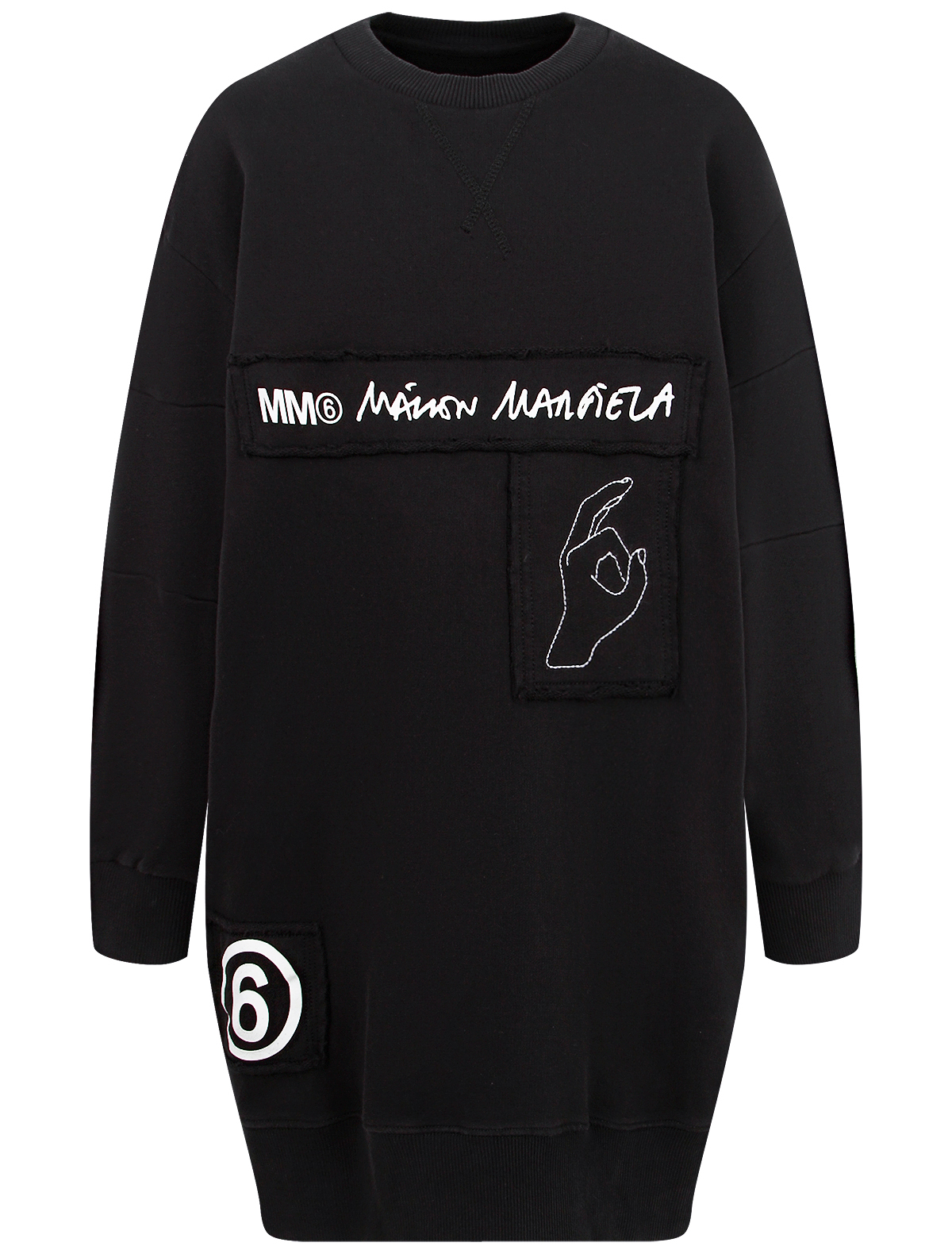 Платье MM6 Maison Margiela 2345460, цвет черный, размер 9